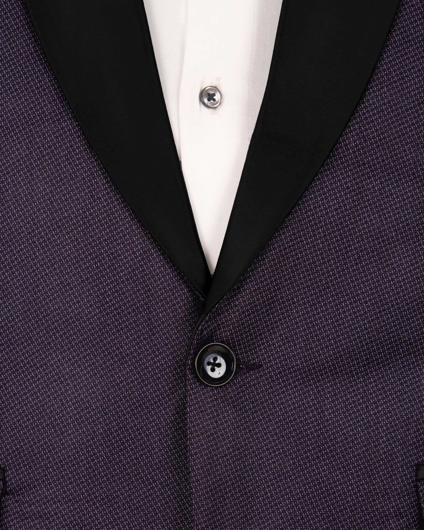 Martinique Violet Subtle Checked Woolrich Tuxedo Blazer