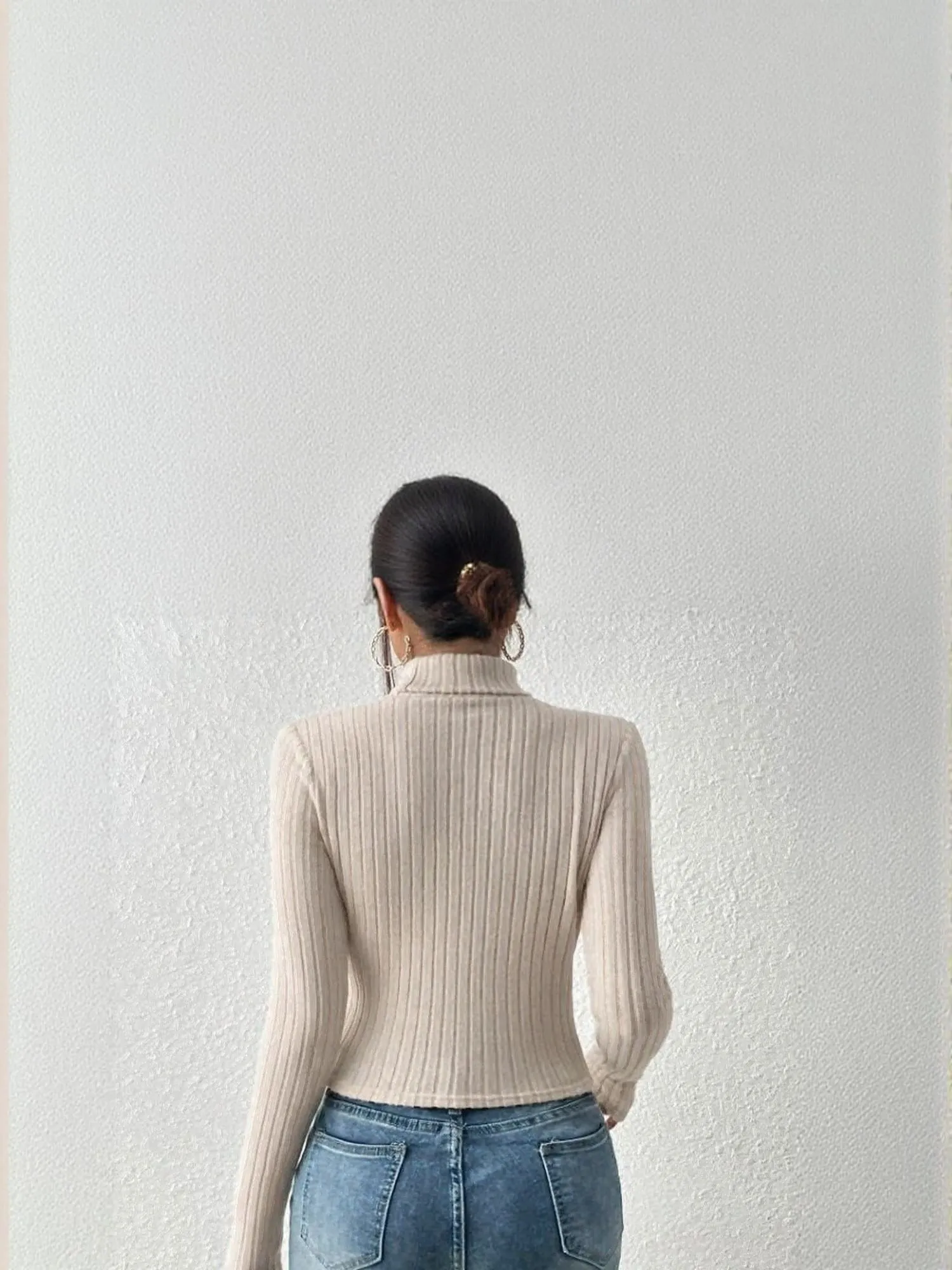 Mauve Key-Hole Neck Top