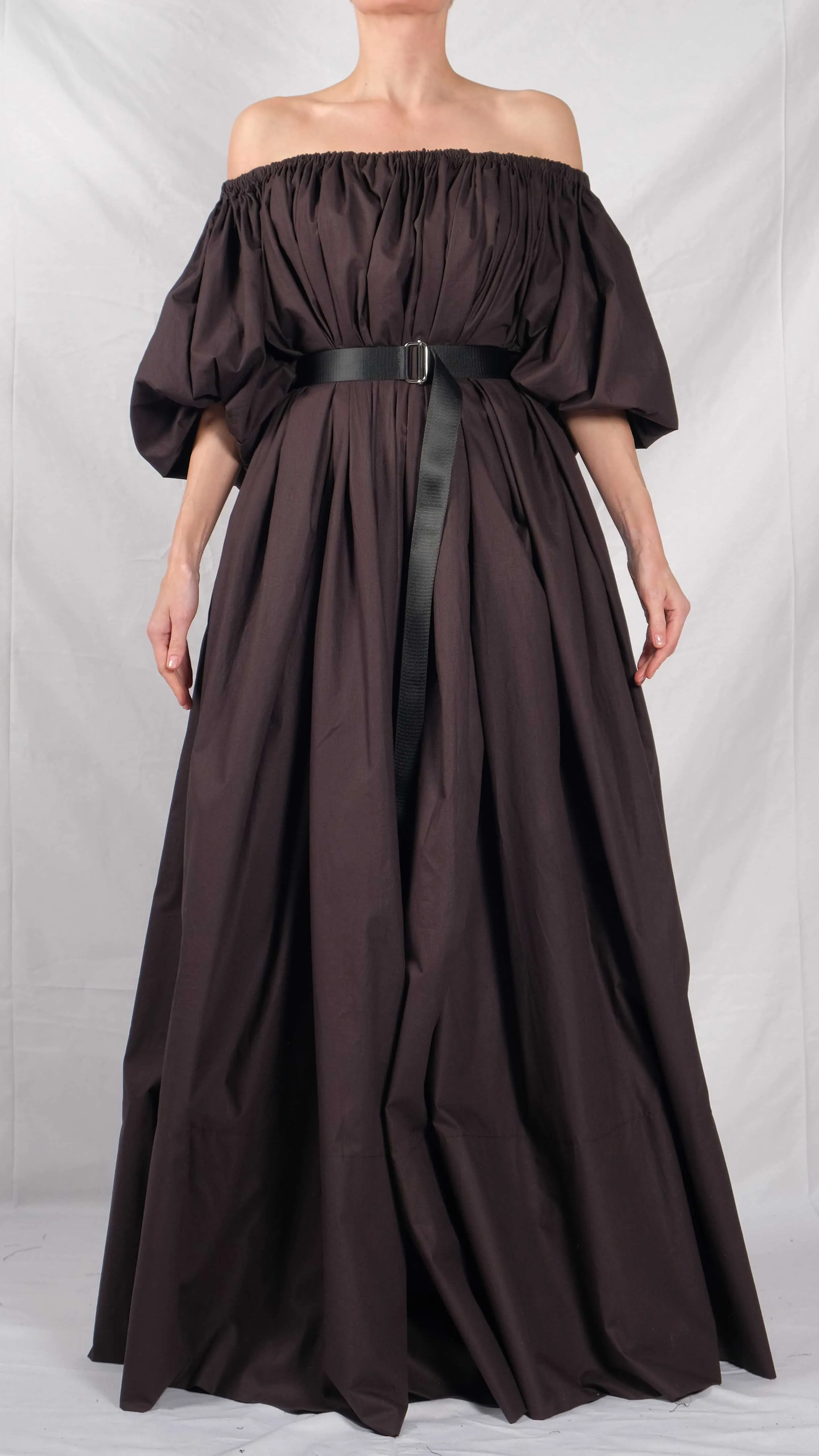 Maxi Dress with Bell Sleeves