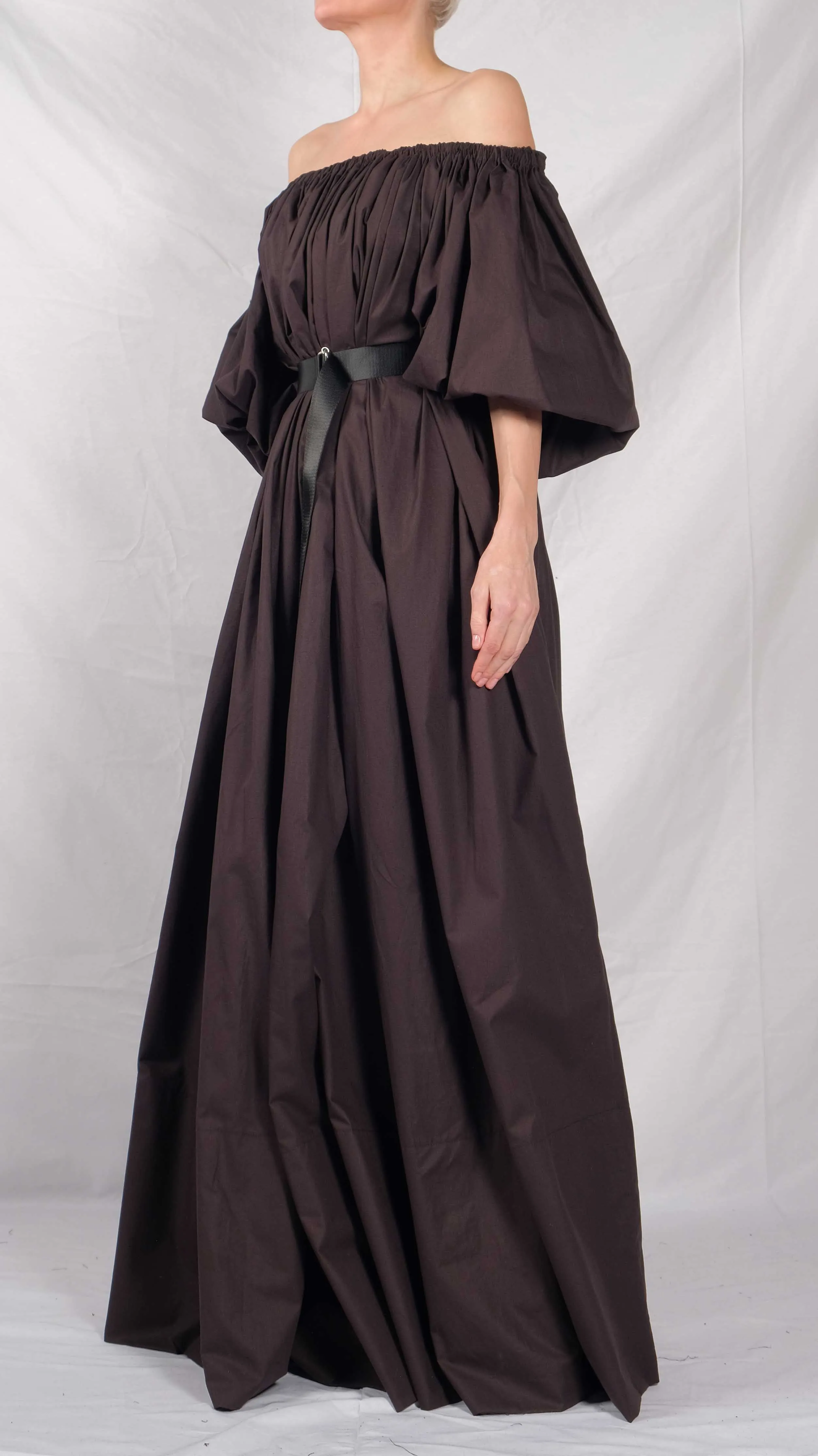 Maxi Dress with Bell Sleeves
