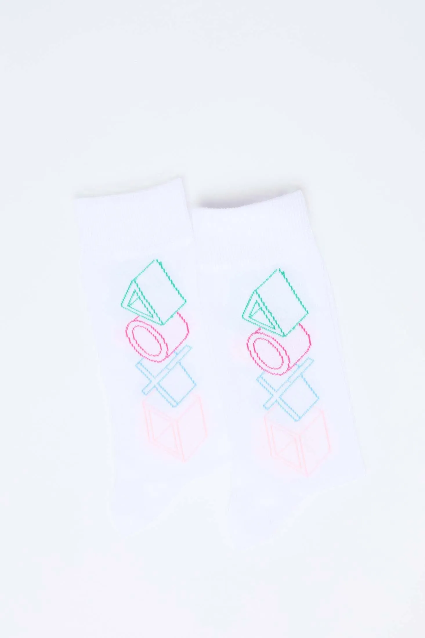 Men Cotton Socks White
