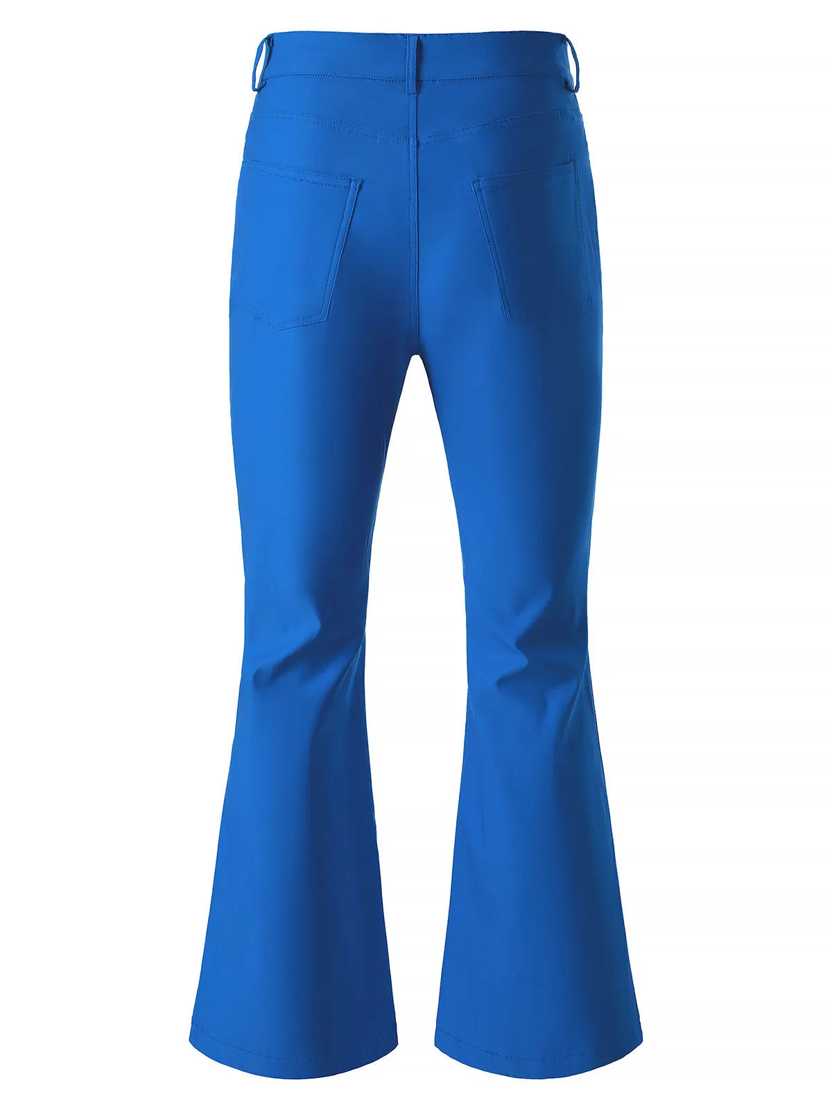 Men's Bell Bottom Pants 70s Disco Outfits Slim Fit Retro Flared Trousers