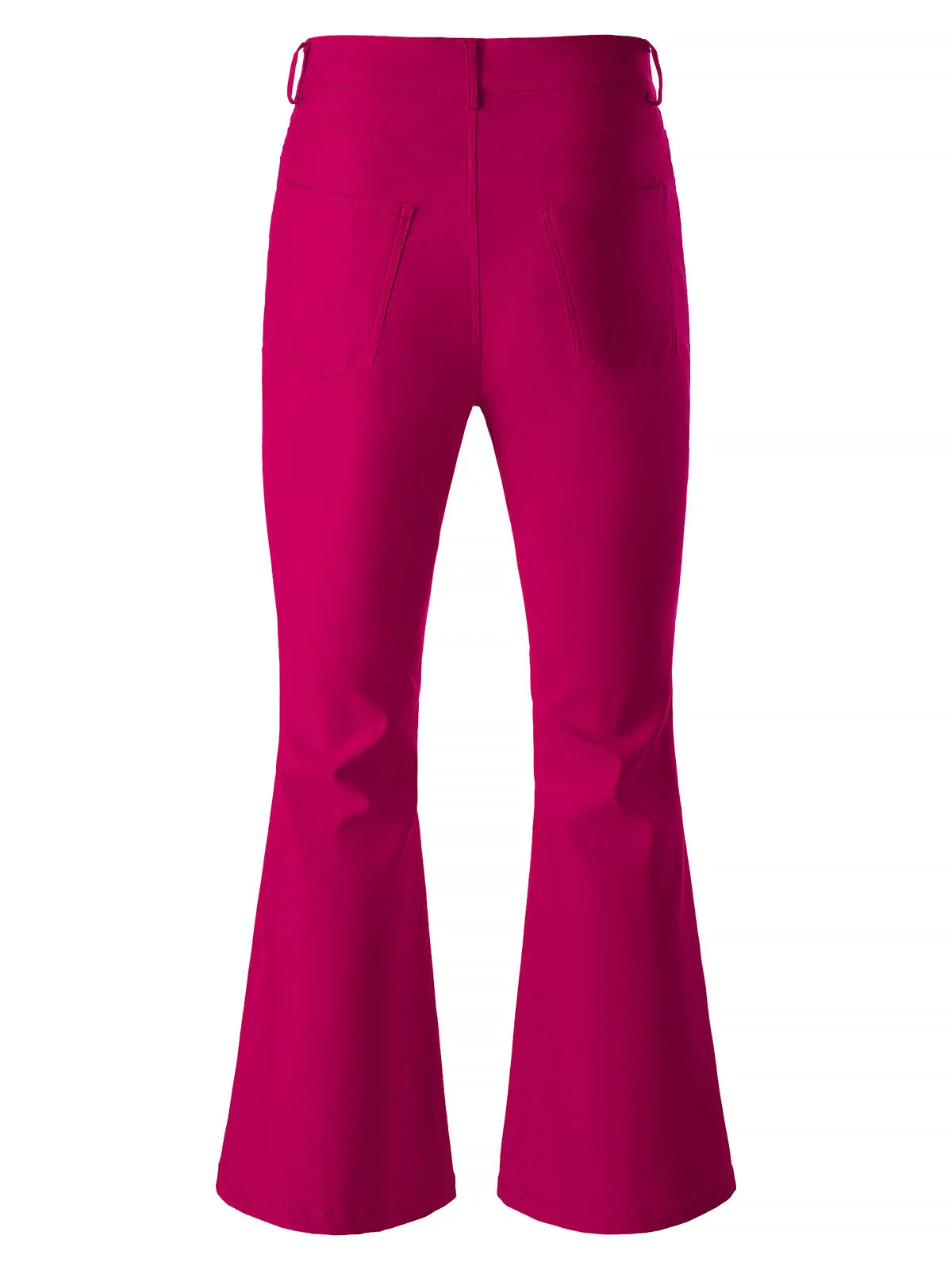 Men's Bell Bottom Pants 70s Disco Outfits Slim Fit Retro Flared Trousers
