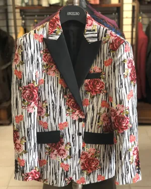 Men's Dinner Blazer - Rose Red - prom - wedding - sport coat