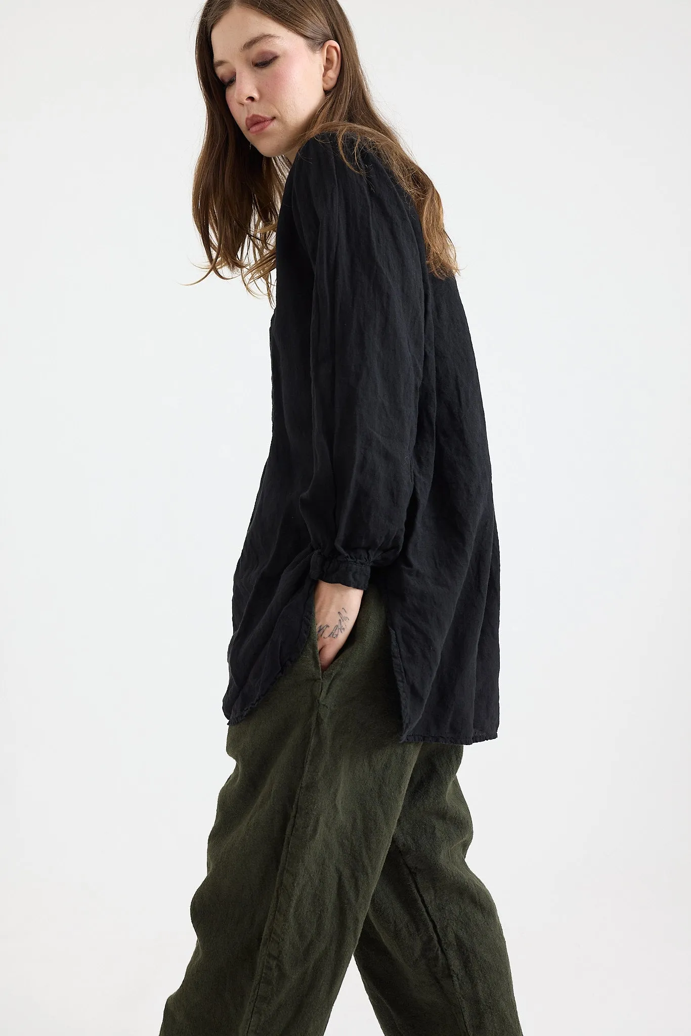 Metta - Francoise Night Shirt - Light Linen