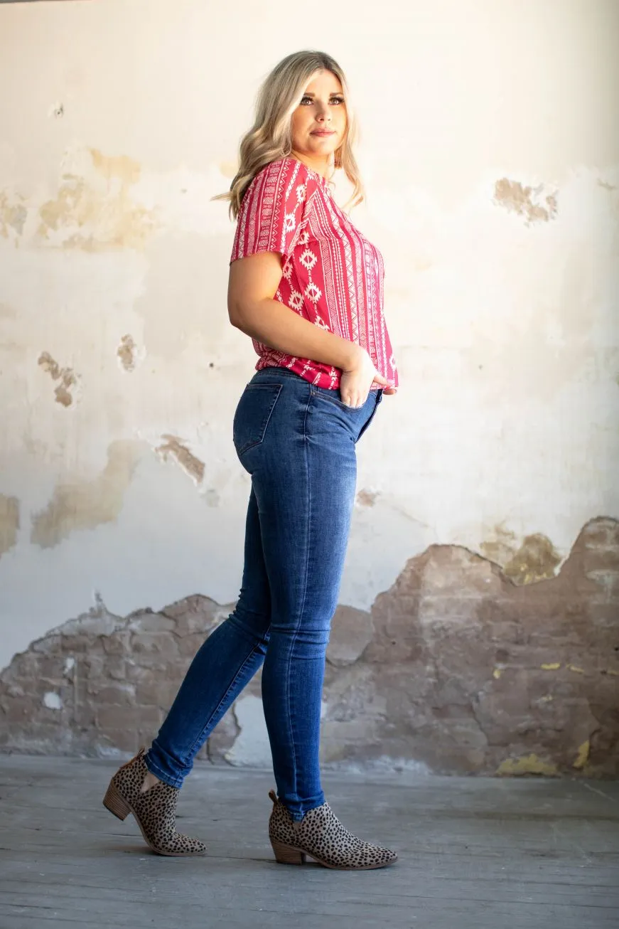 Mid Wash Mid Rise Tall Skinny Jeans