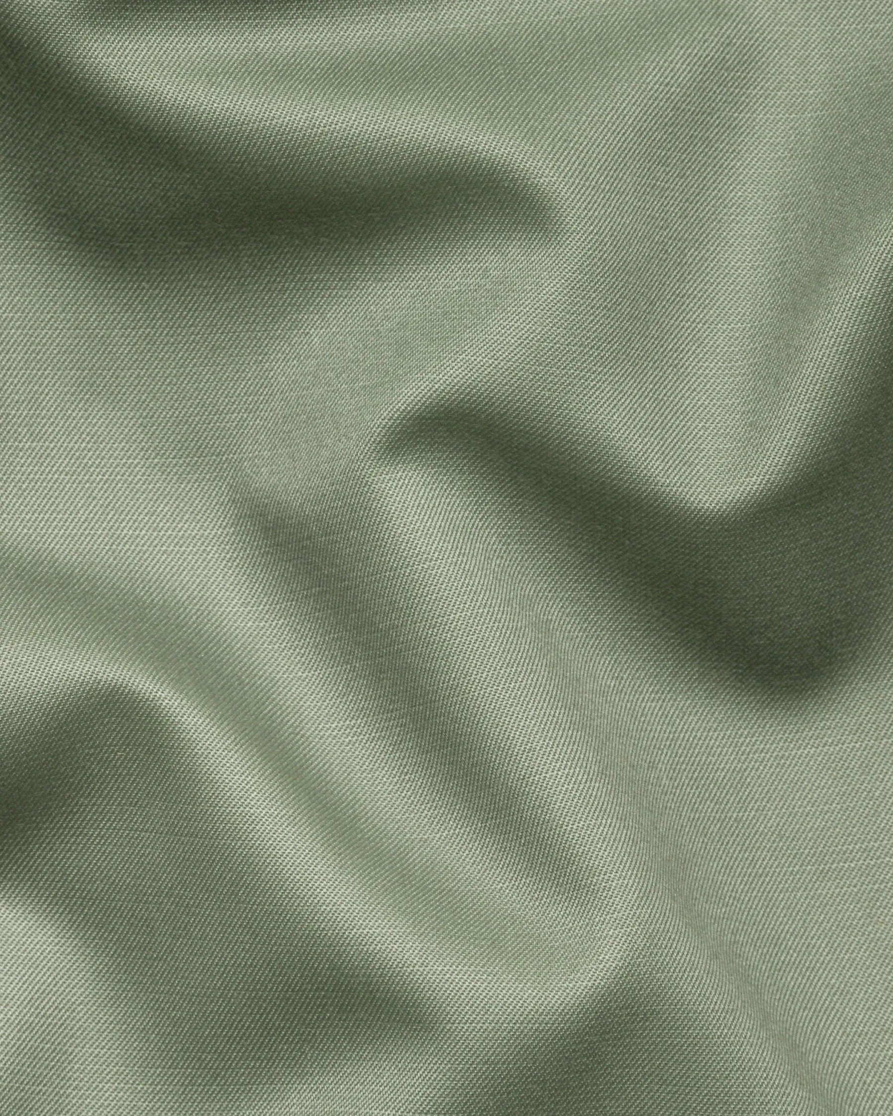 Mint Wool Rich Double Breasted Blazer