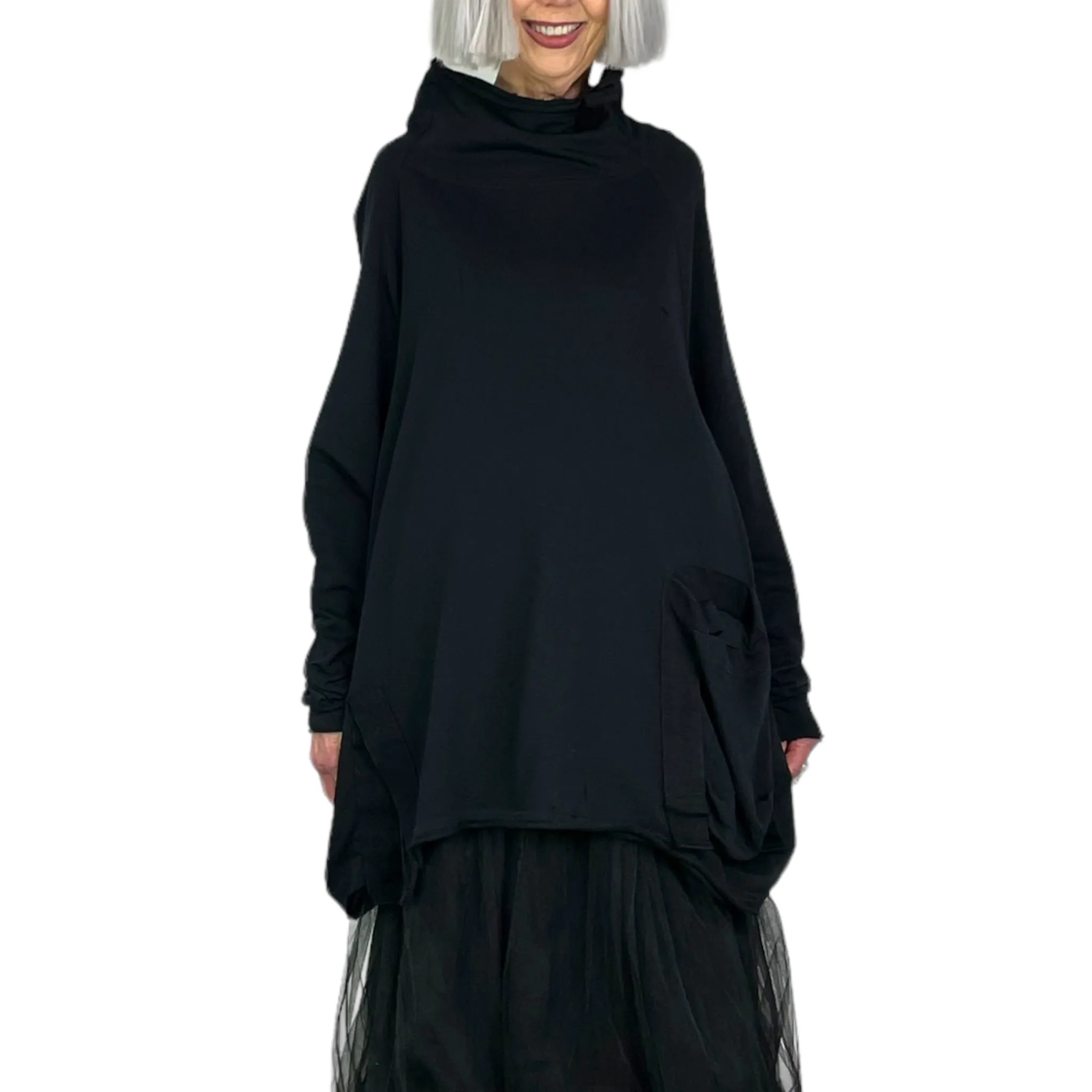MOCKNECK TUNIC W/POCKET