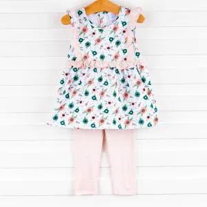 Morgan Tunic Set, Blue Floral