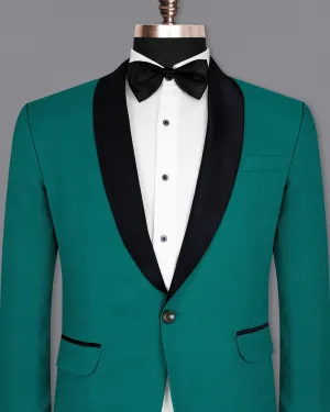 Mosque Green Wool Rich Tuxedo Blazer