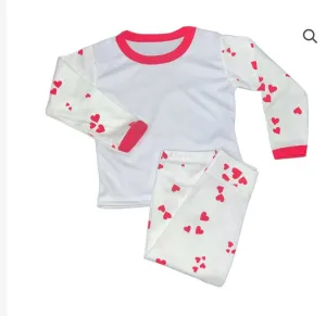 Multi heart pyjamas for personalising