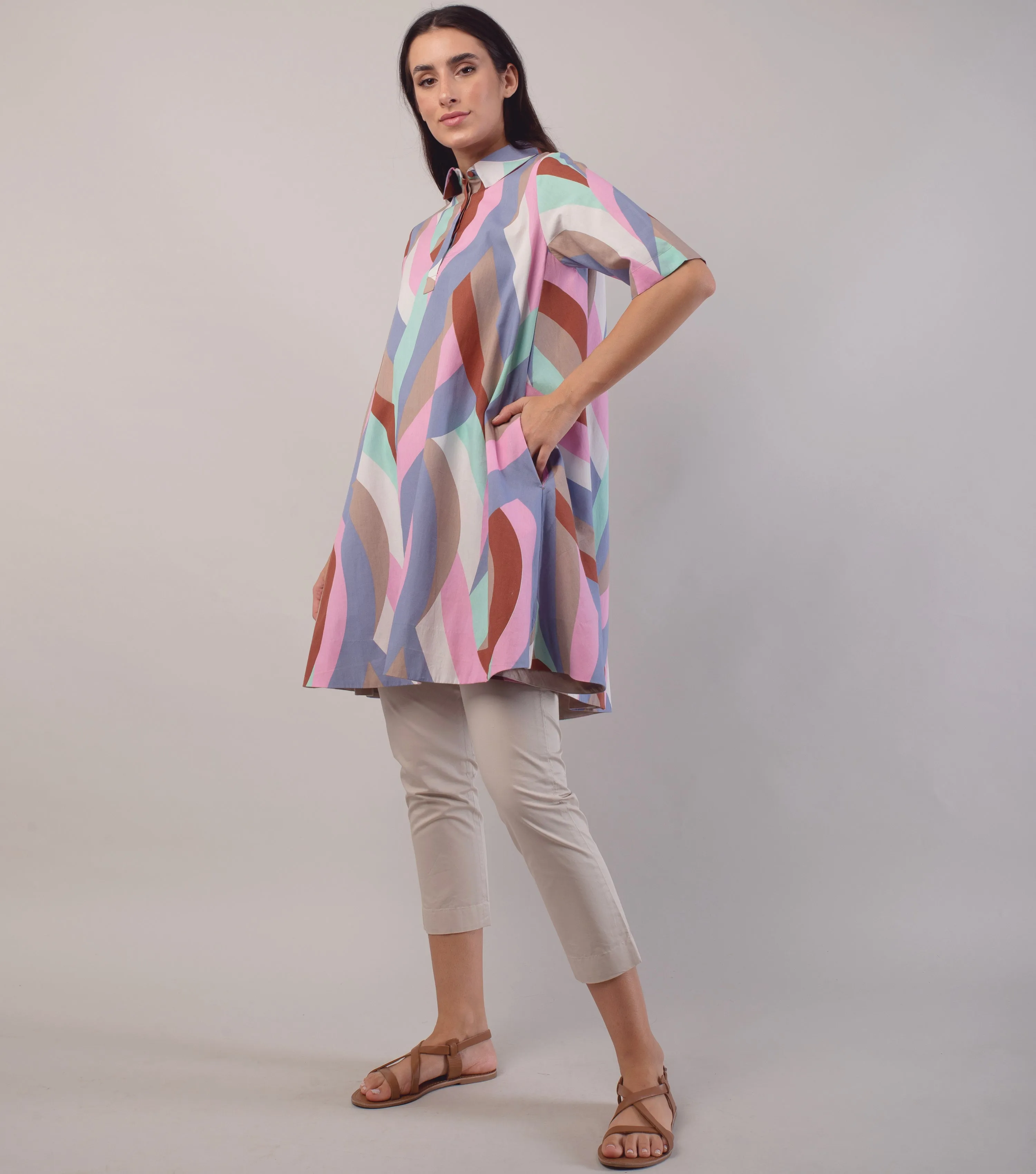 Multicolor Cotton Tunic