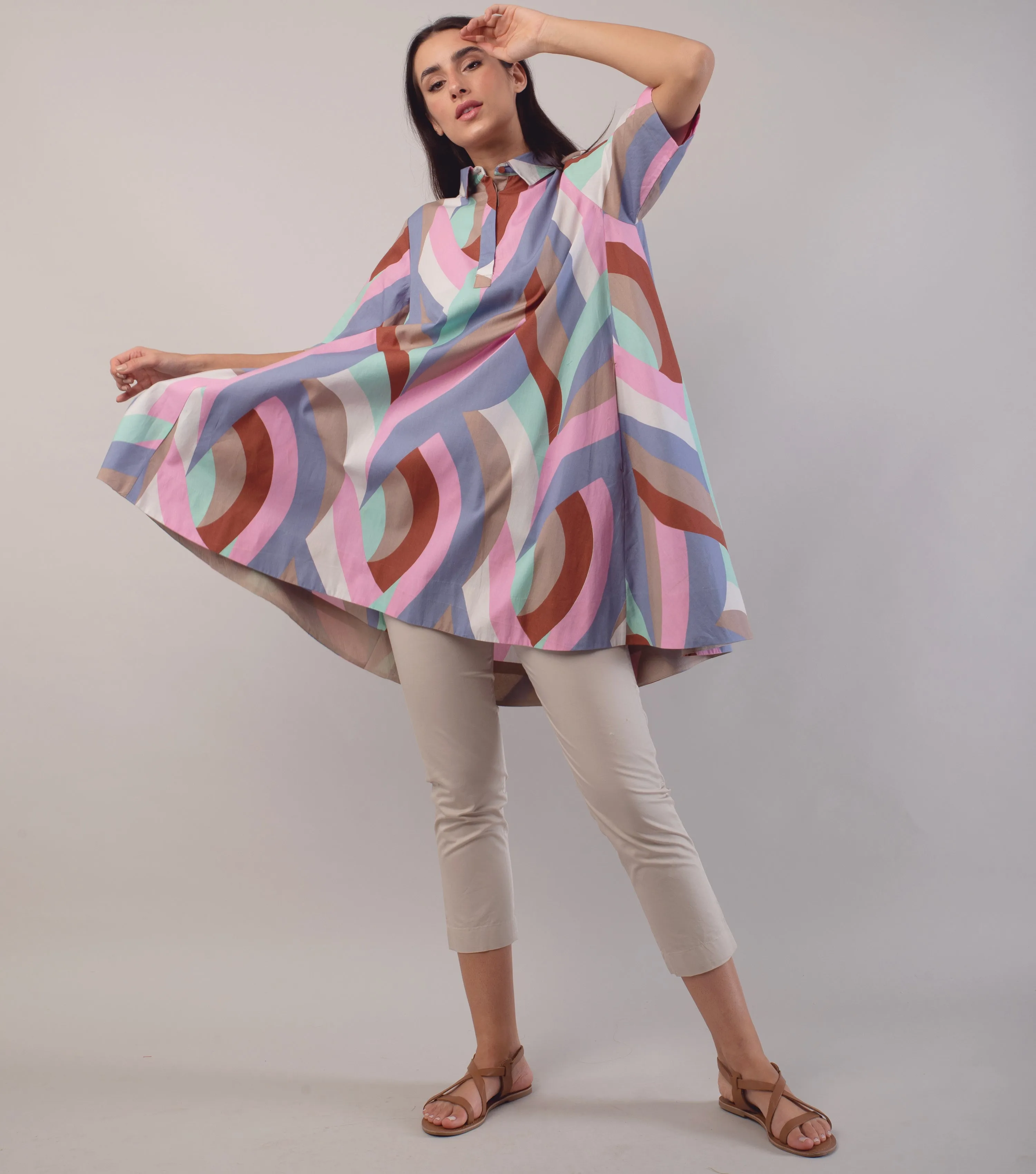 Multicolor Cotton Tunic