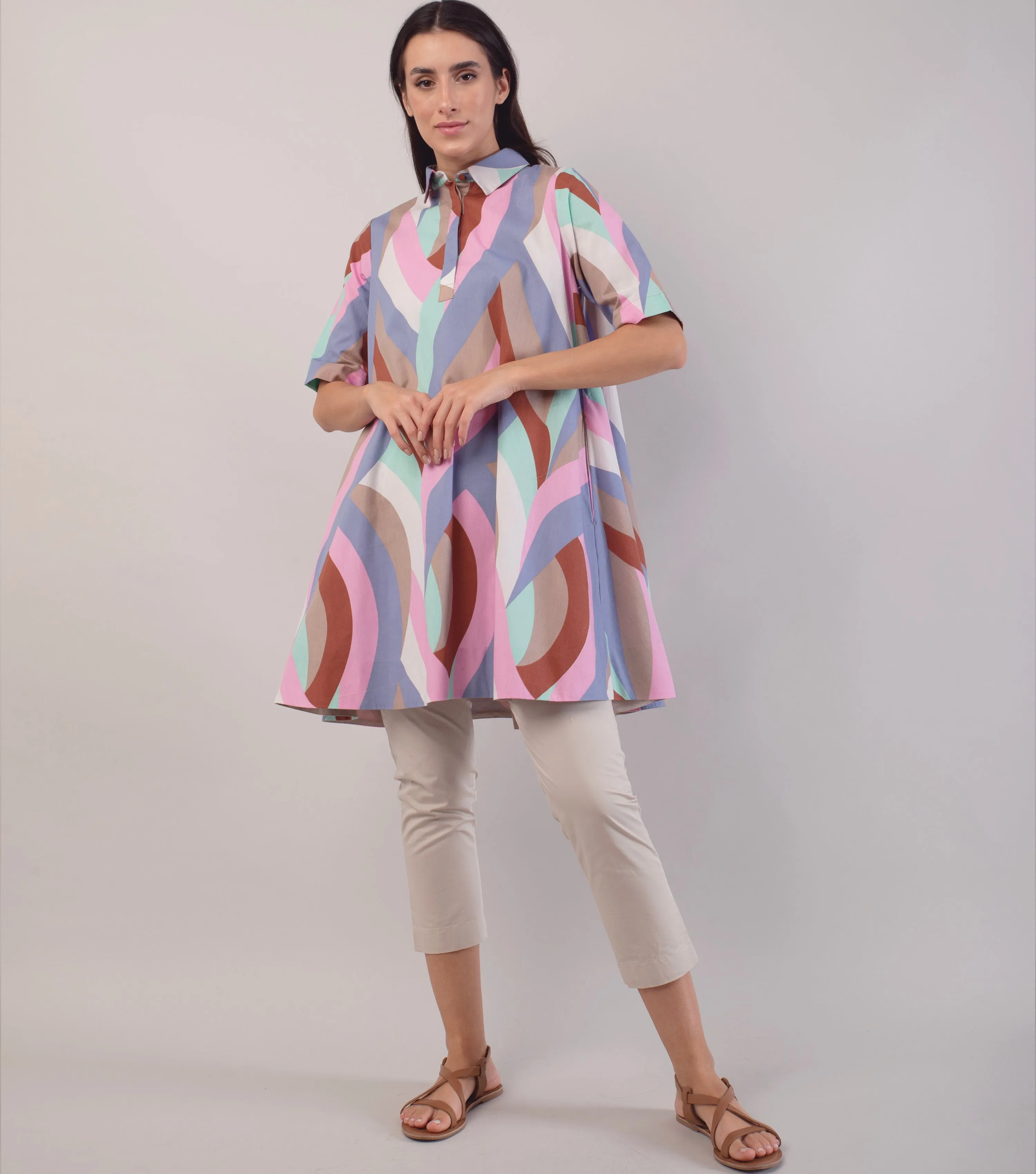 Multicolor Cotton Tunic