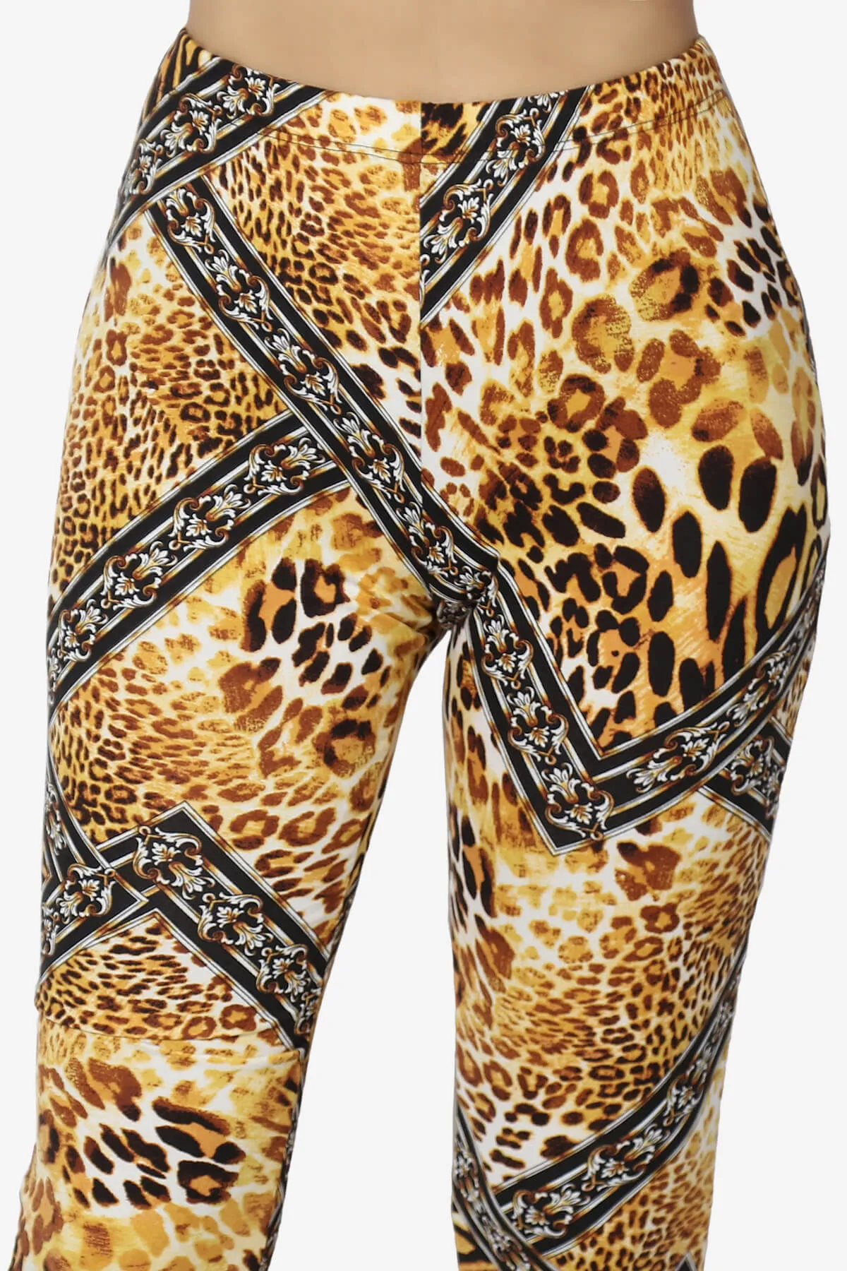 Mumu Cheetah Jersey Flare Pants