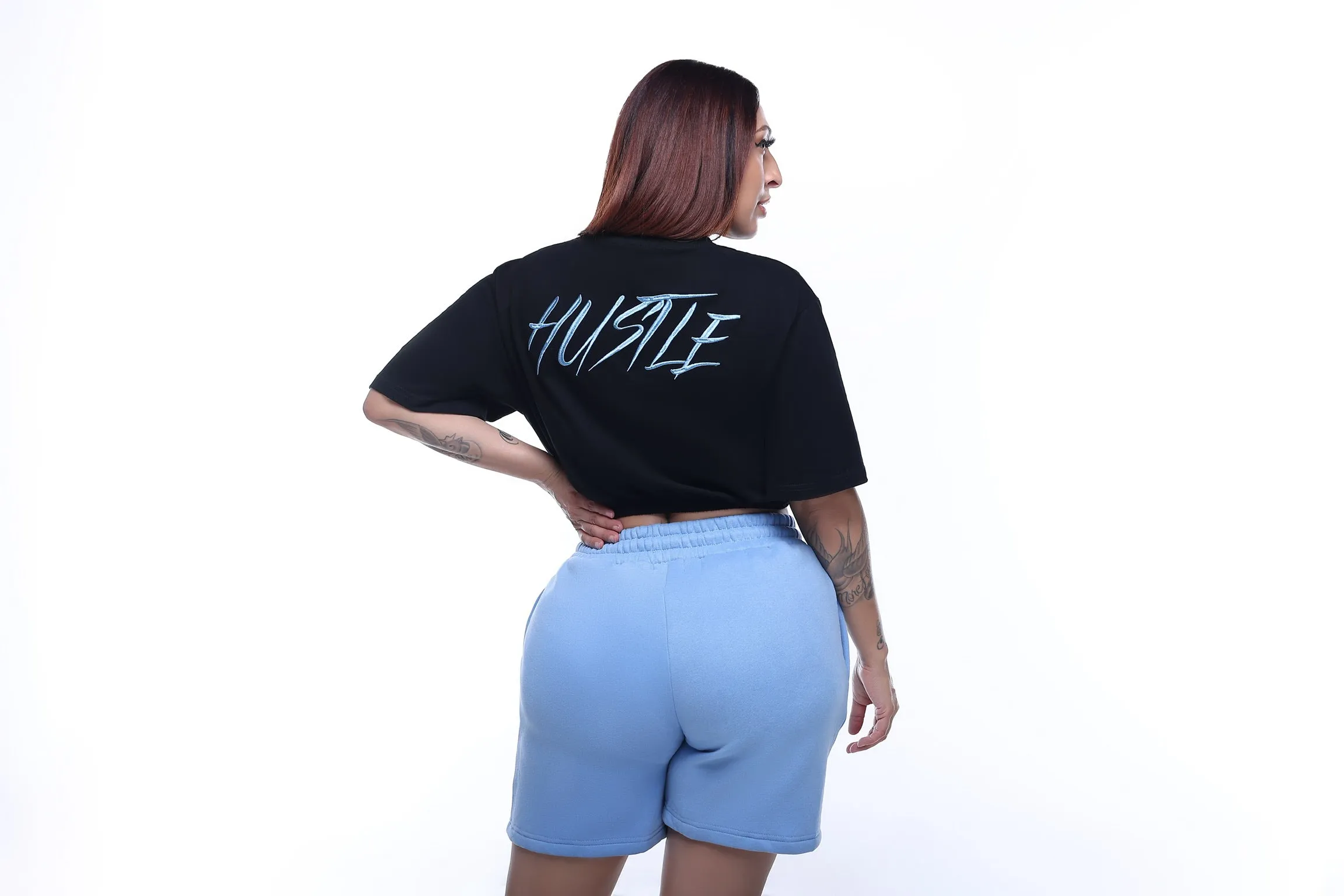 Next Level Hustle Cropped Tee