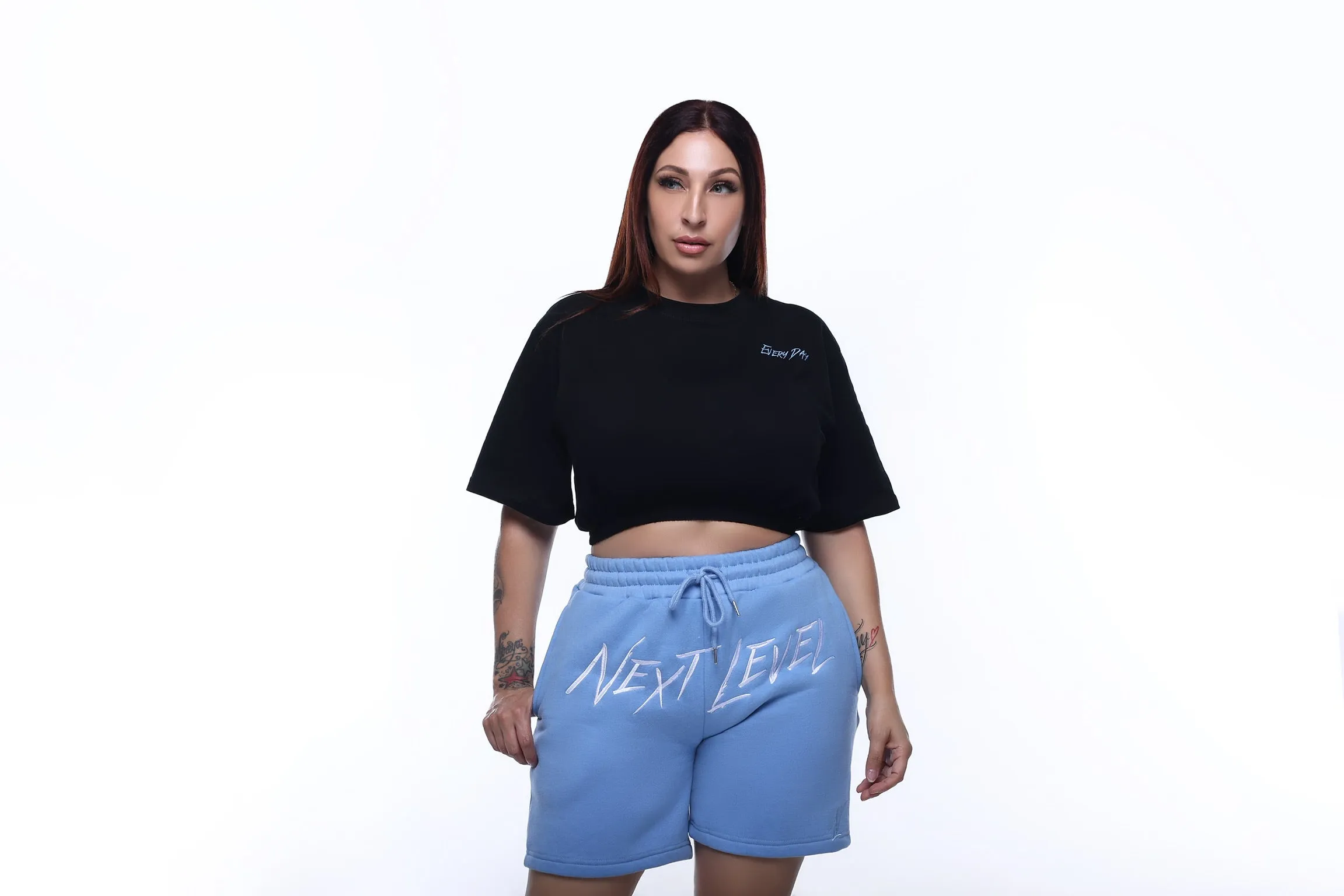 Next Level Hustle Cropped Tee
