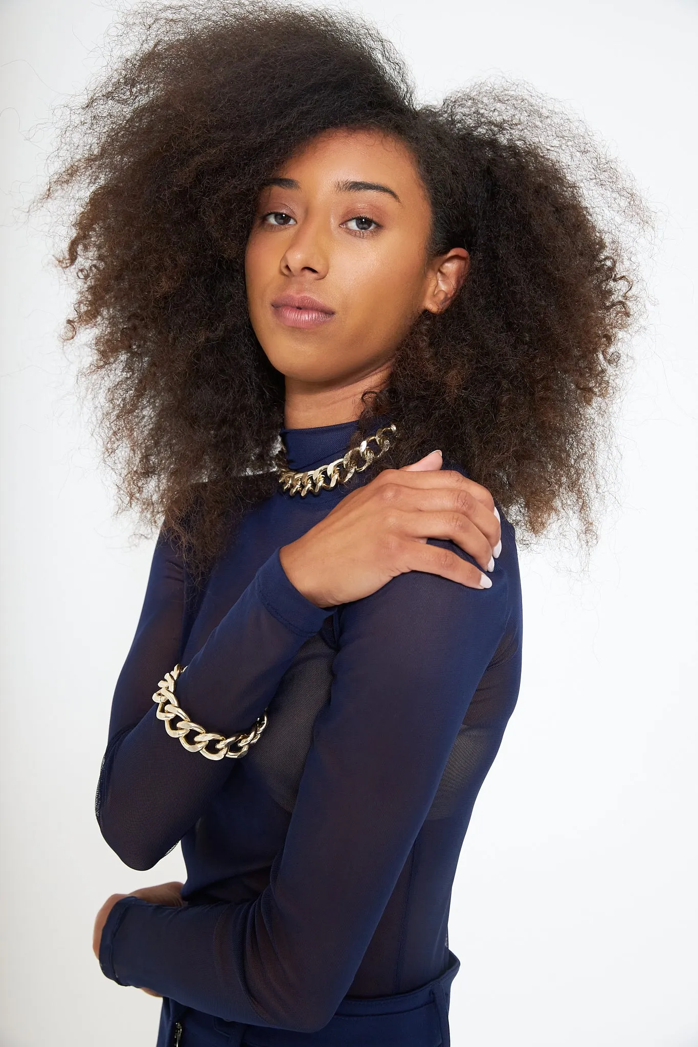 NS MESH TURTLENECK