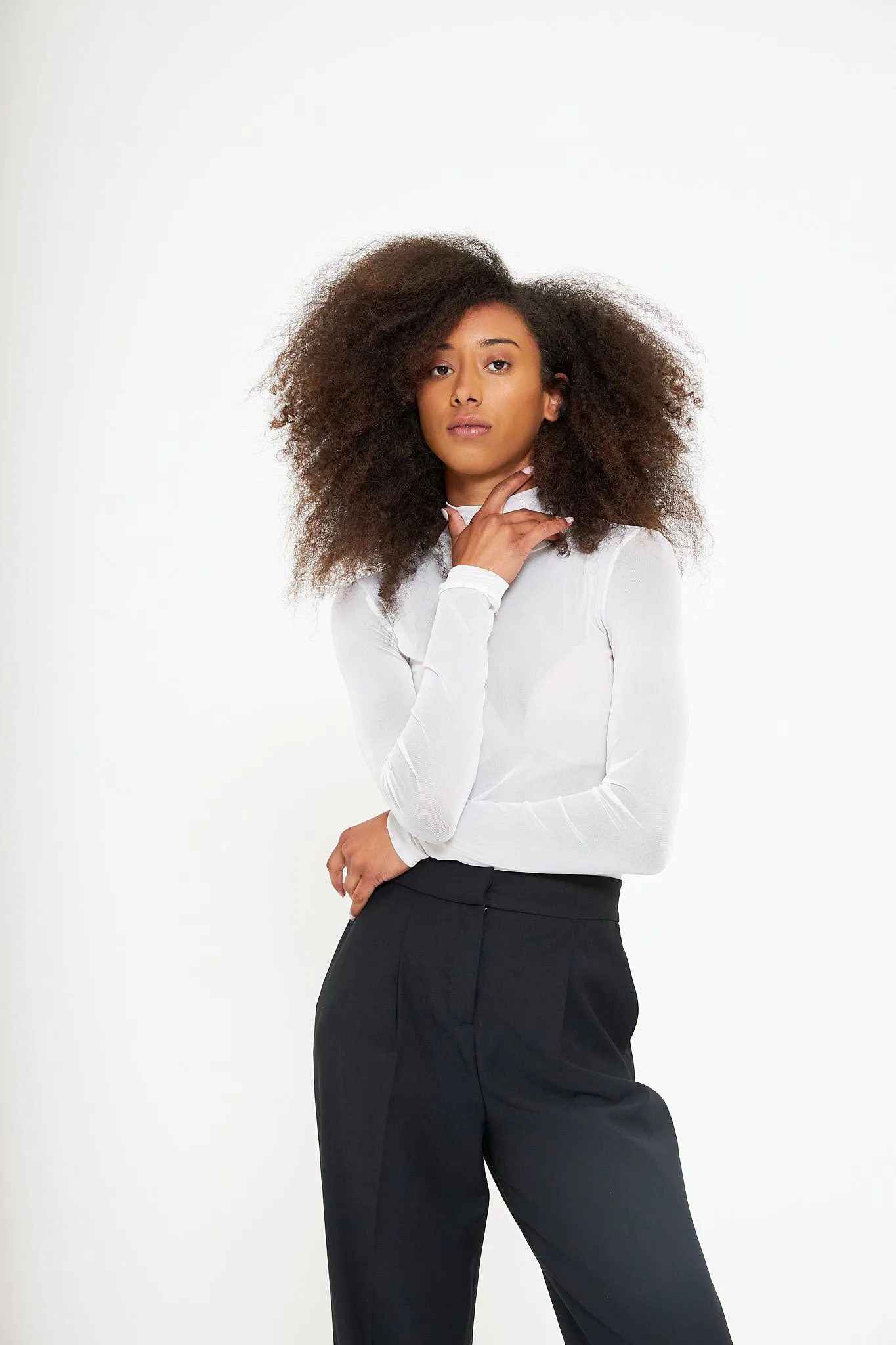 NS MESH TURTLENECK