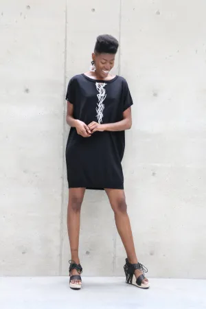 Oblique Embroidered Tunic