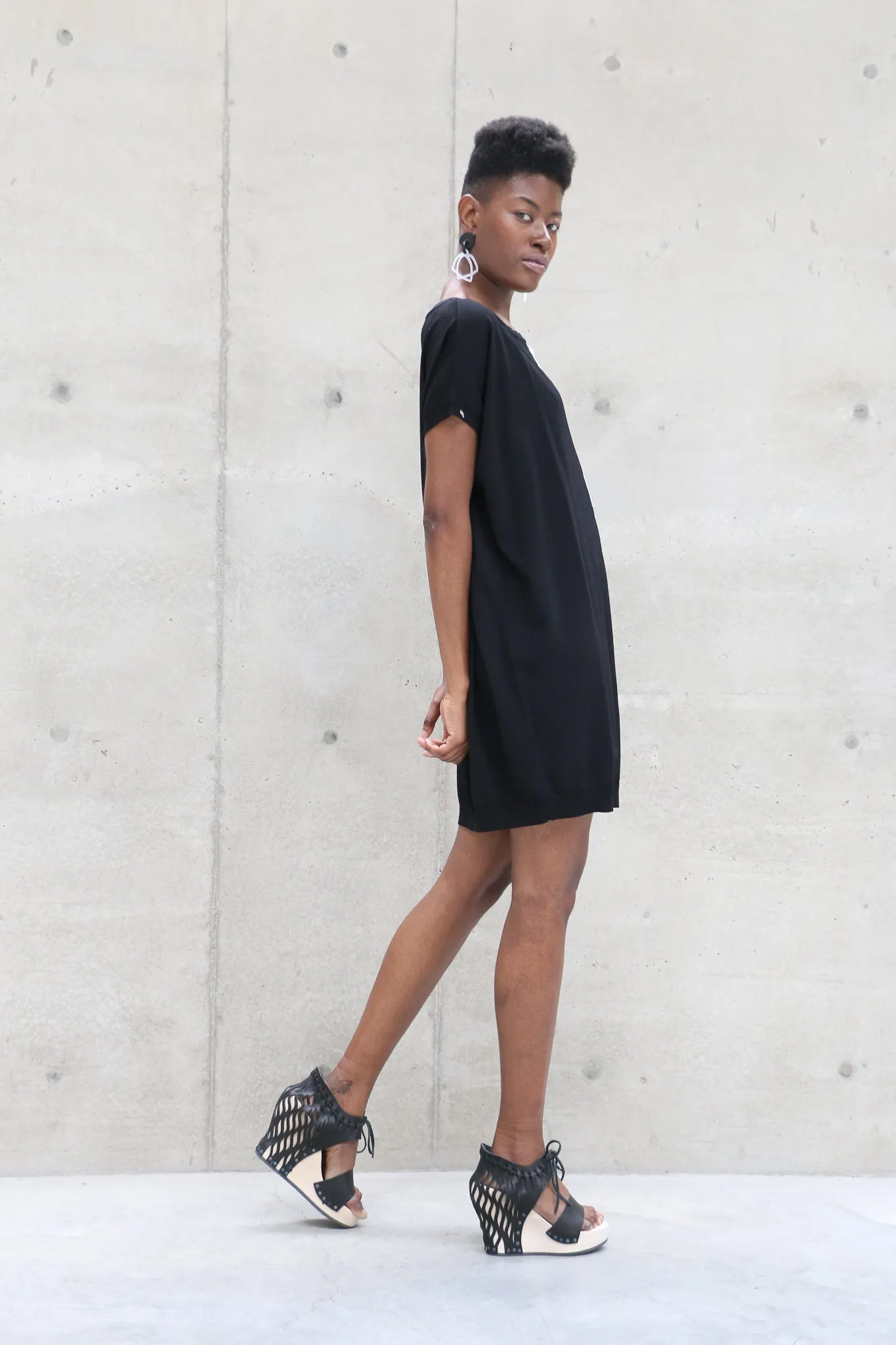 Oblique Embroidered Tunic