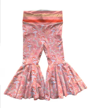 Orange shroomie bells - Bell Bottoms