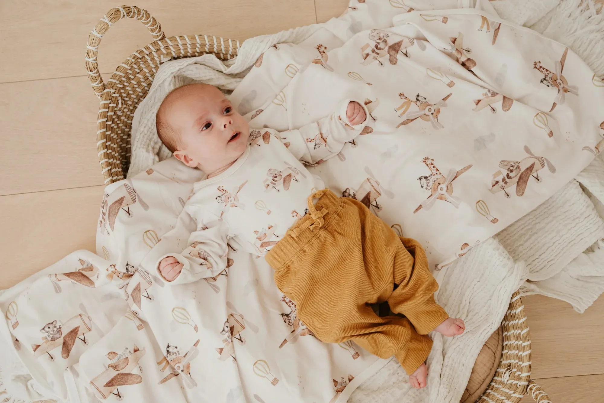 Organic Baby Wrap | Up and Away