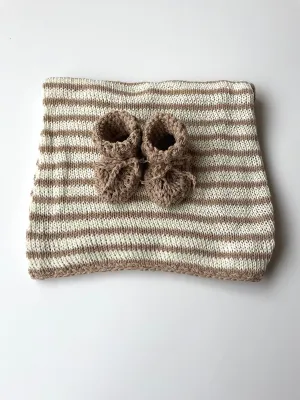 Organic Cotton Striped Blanket