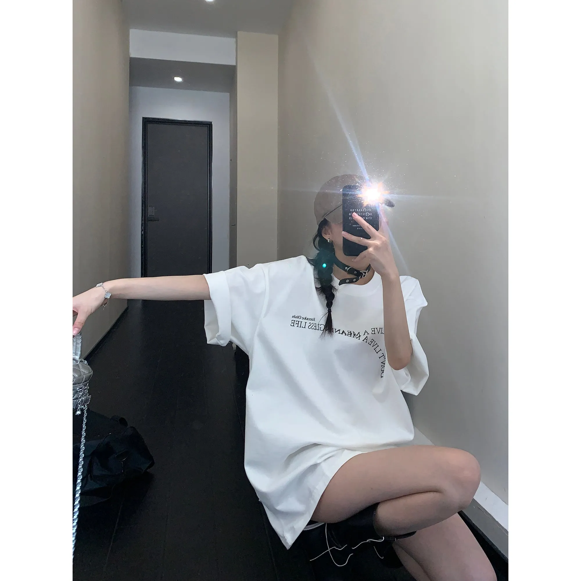 Oversized Letter Print T-Shirt