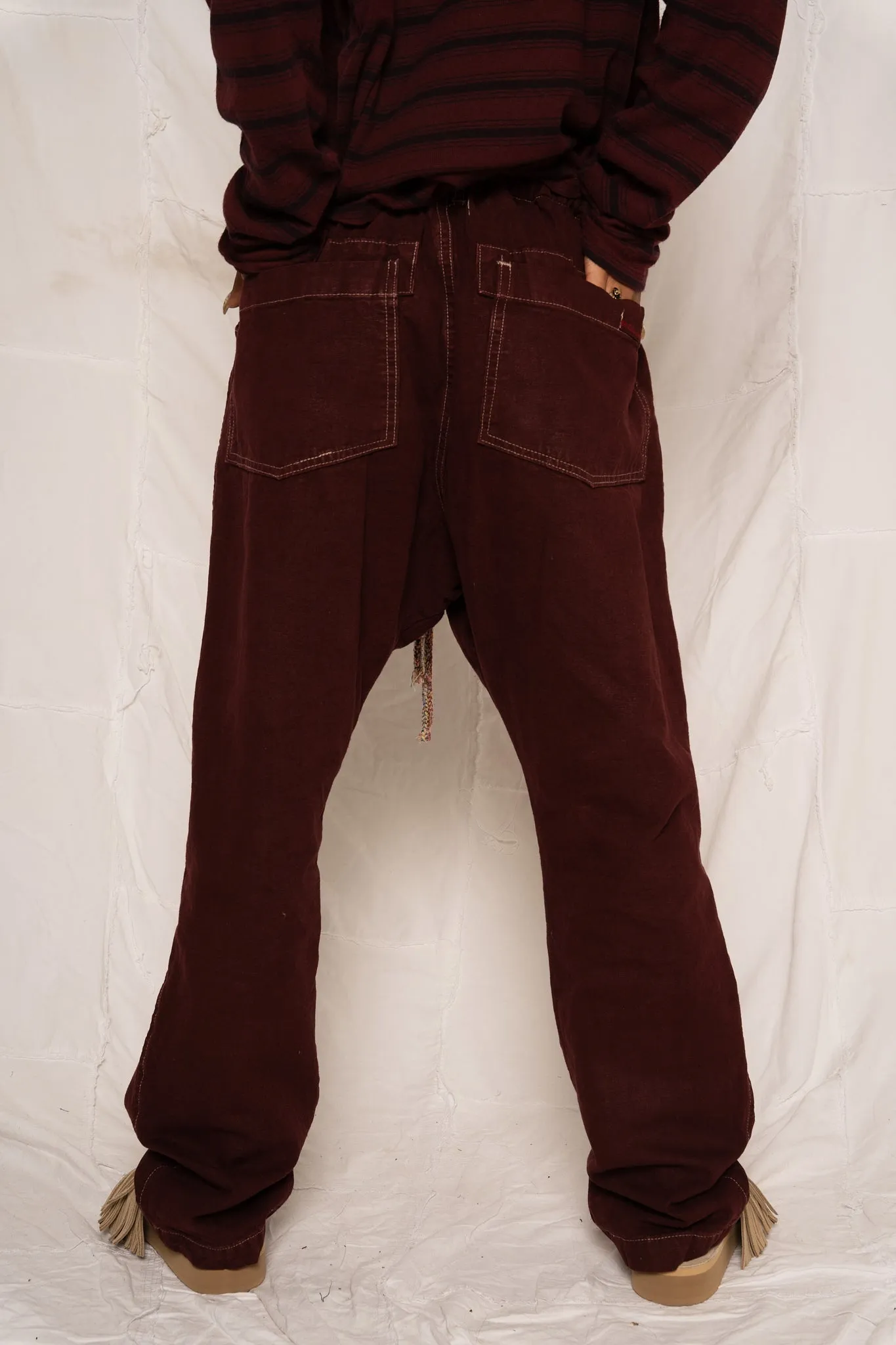 P63 Fatigue Military Hemp/Organic Cotton Deep Burgundy