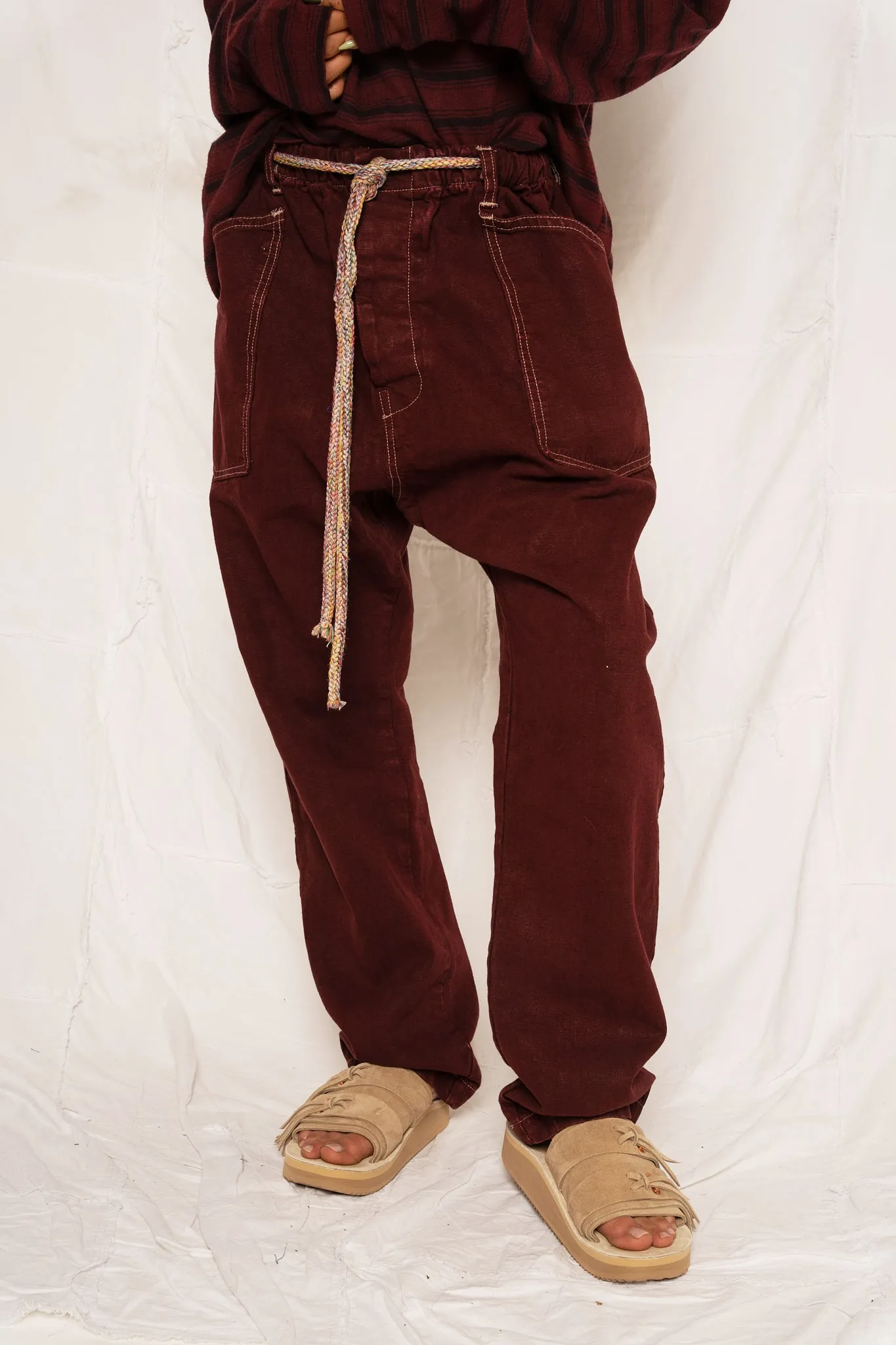 P63 Fatigue Military Hemp/Organic Cotton Deep Burgundy