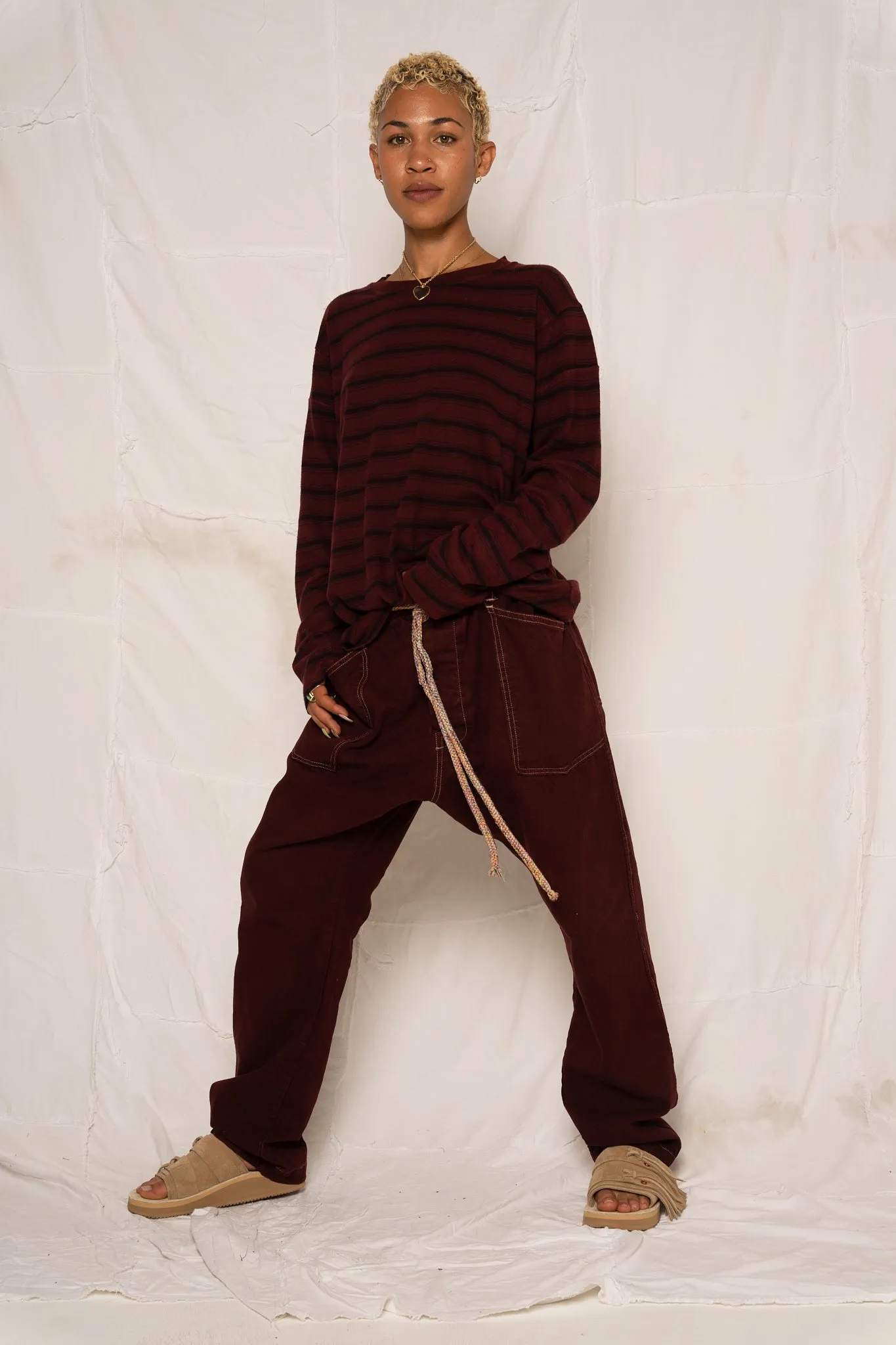 P63 Fatigue Military Hemp/Organic Cotton Deep Burgundy