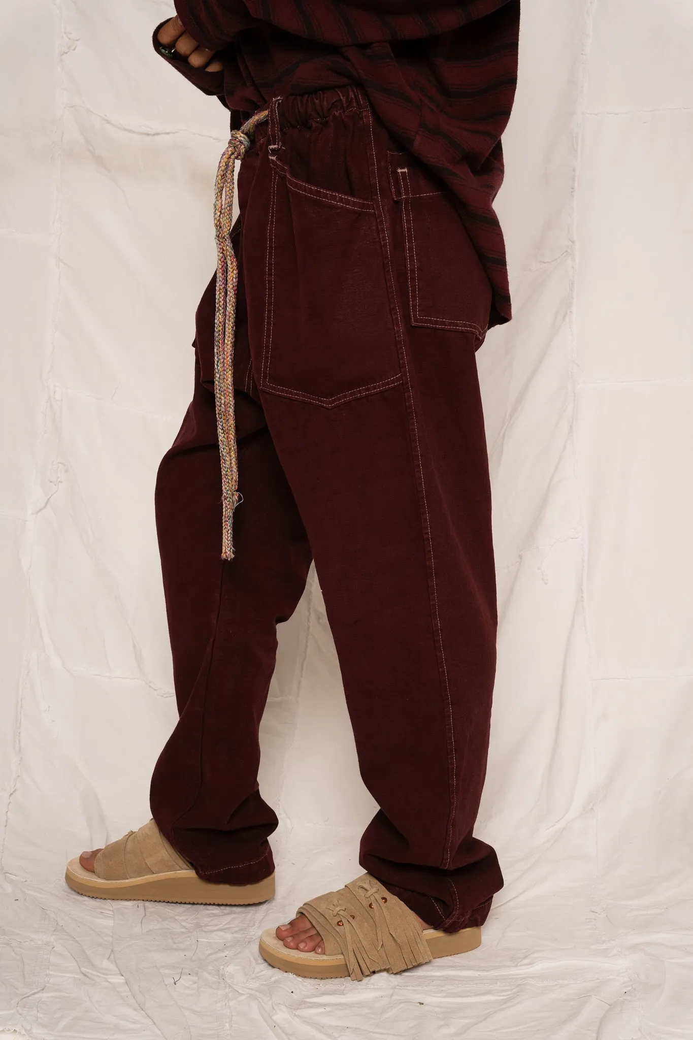 P63 Fatigue Military Hemp/Organic Cotton Deep Burgundy