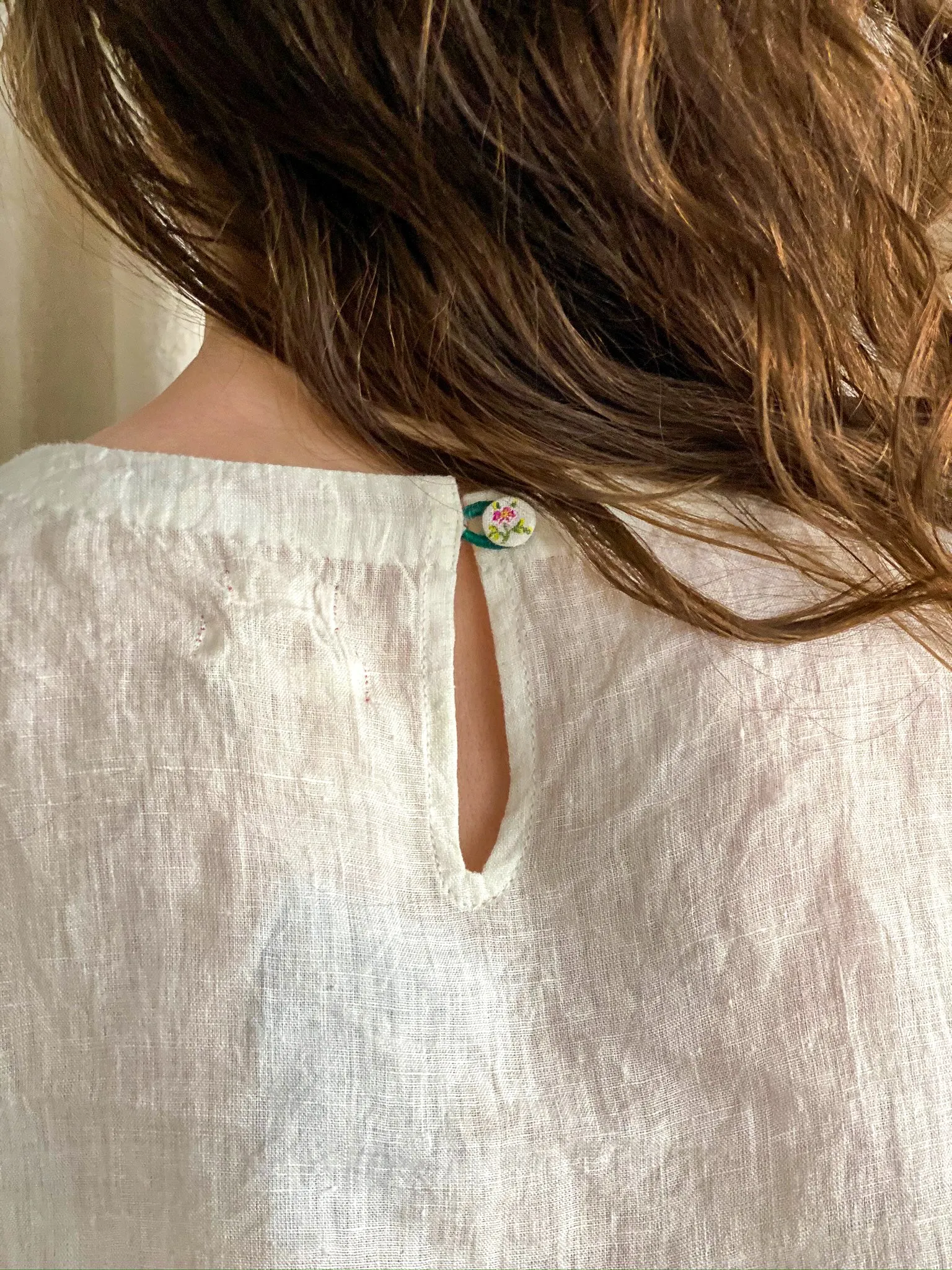 Palm Embroidered Top