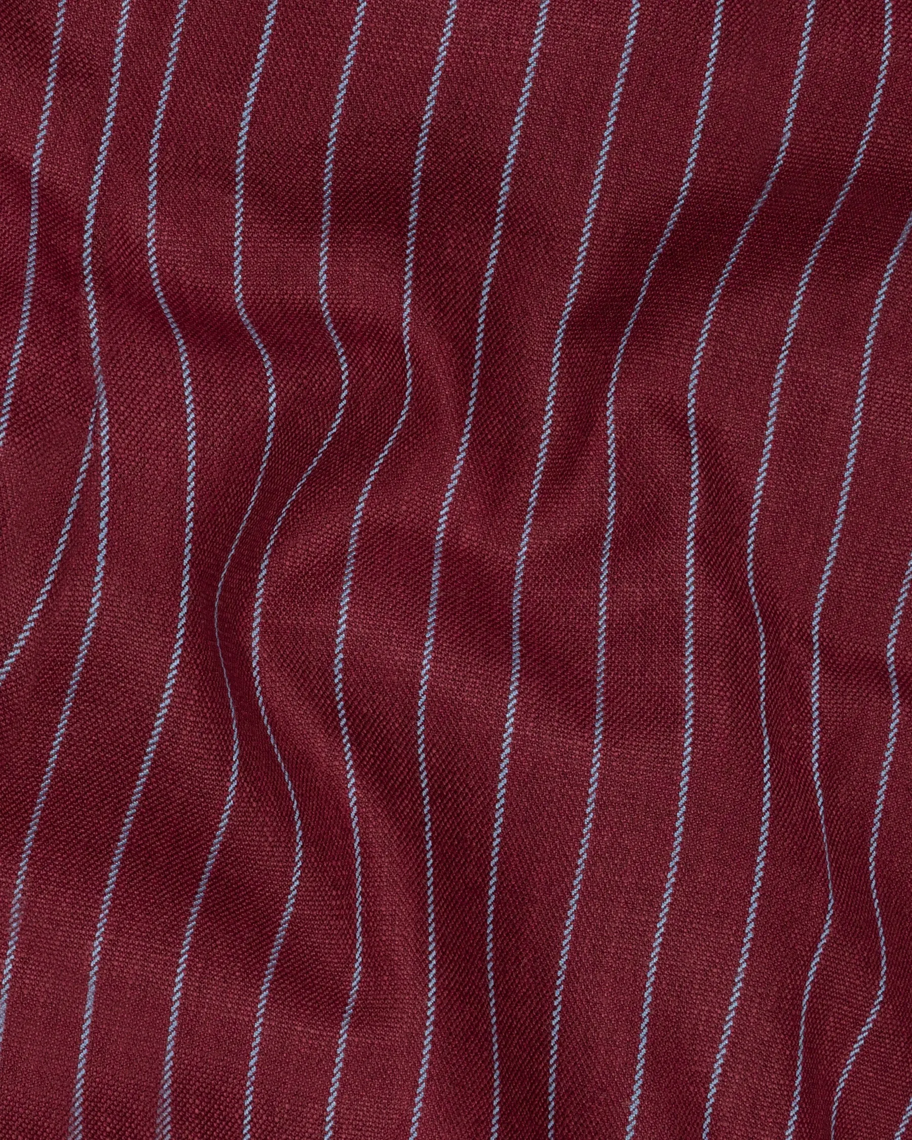 Paprika Red Striped Wool Rich Blazer