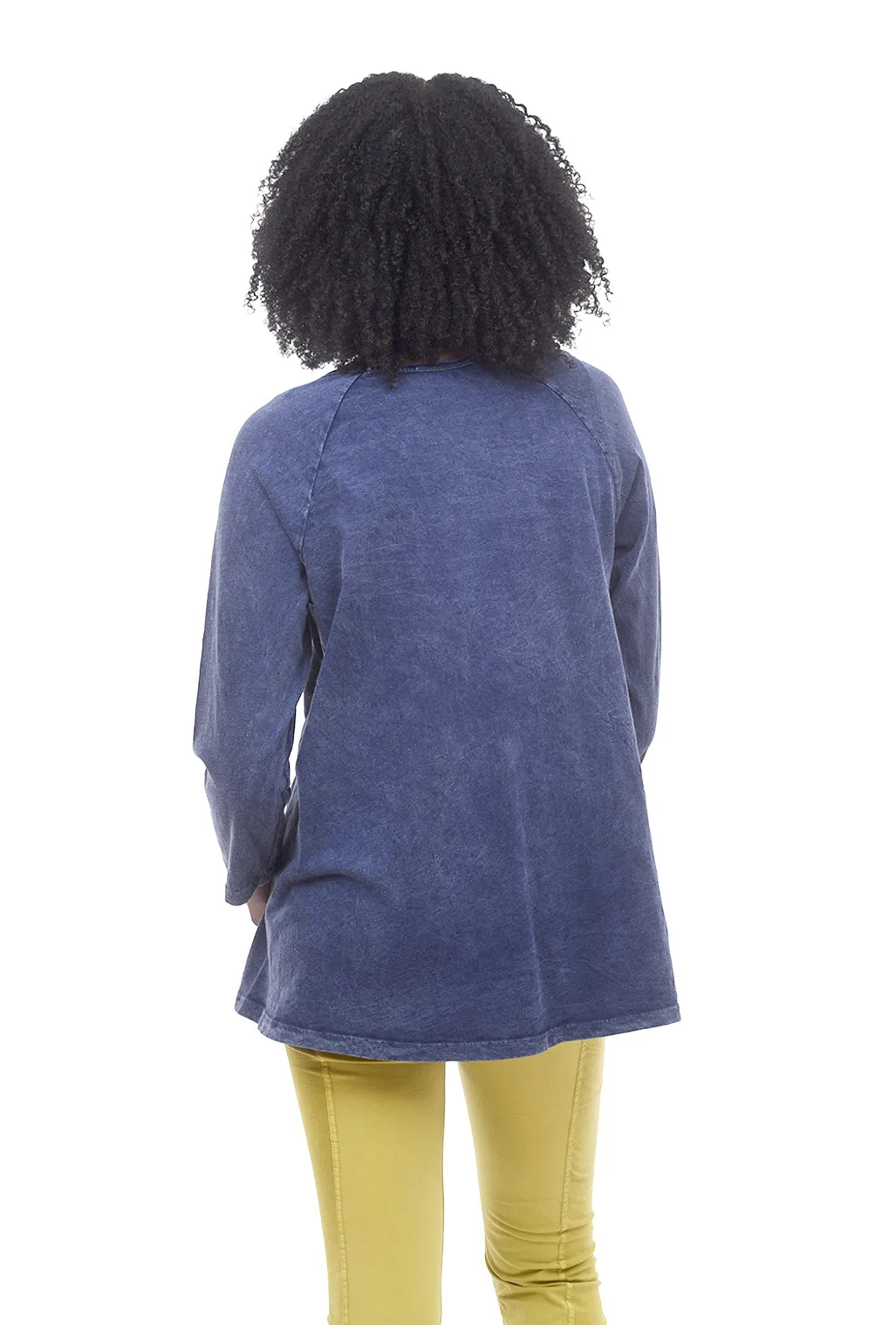 Patch Pockets Tunic, Mineral Blue