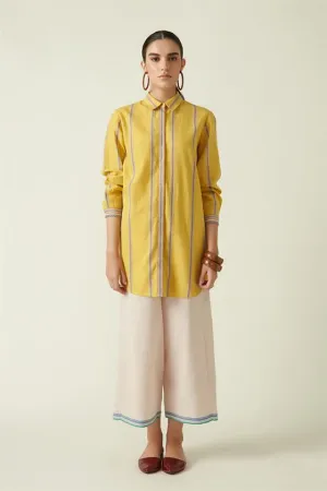 Payal Pratap   I   Pelmo Park Morel Straight Pants Cotton Handloom Ivory Transition Edit 2T-6A