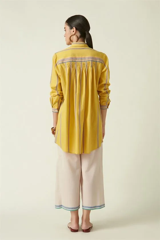 Payal Pratap   I   Pelmo Park Morel Straight Pants Cotton Handloom Ivory Transition Edit 2T-6A