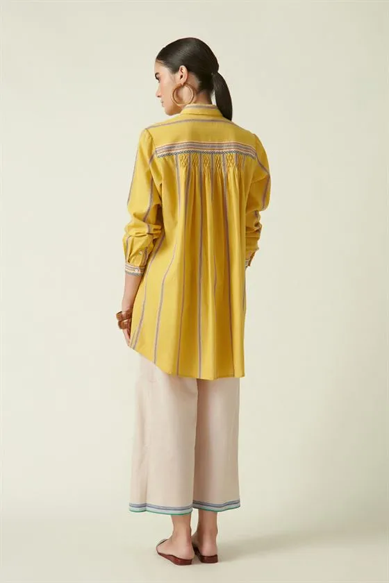 Payal Pratap   I   Pelmo Park Morel Straight Pants Cotton Handloom Ivory Transition Edit 2T-6A