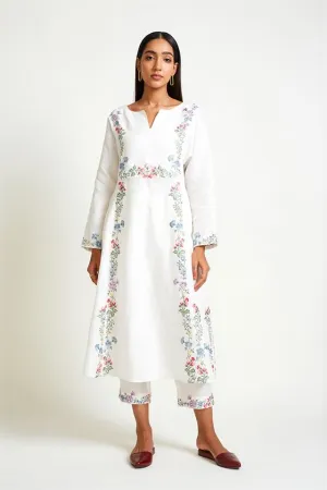 Payal Pratap   -   Rock Garden Alyssum Embroidered Kurta with Pant