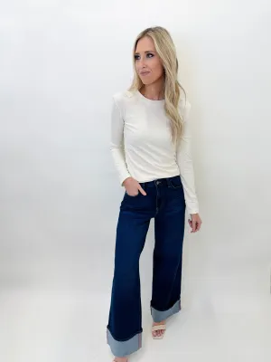 Perfect White Long Sleeve Top