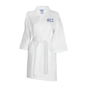 Phi Sigma Sigma Waffle Weave Kimono Bathrobe