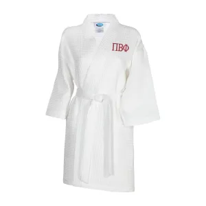 Pi Beta Phi Waffle Weave Kimono Bathrobe