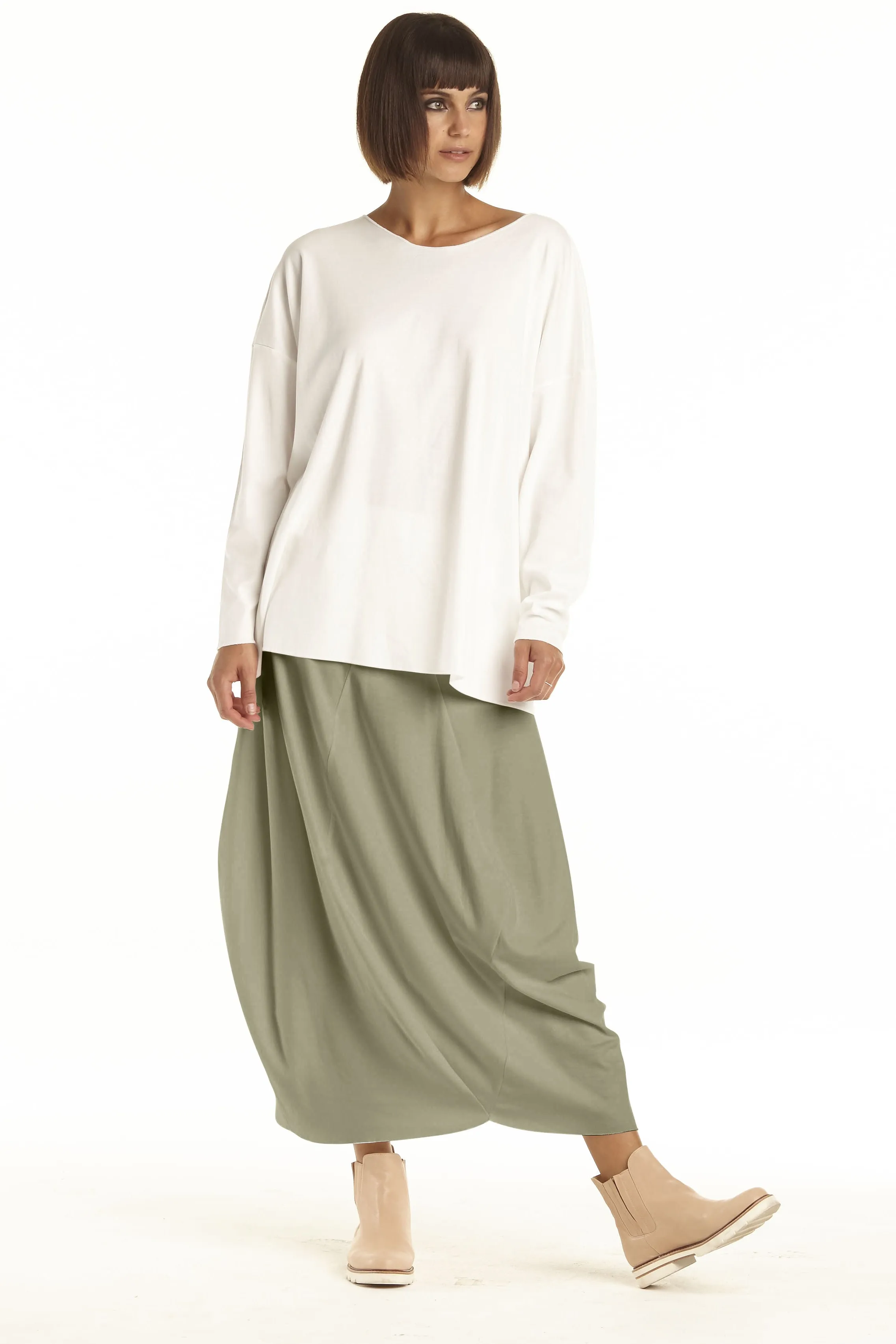 Pima Cotton Balloon Skirt