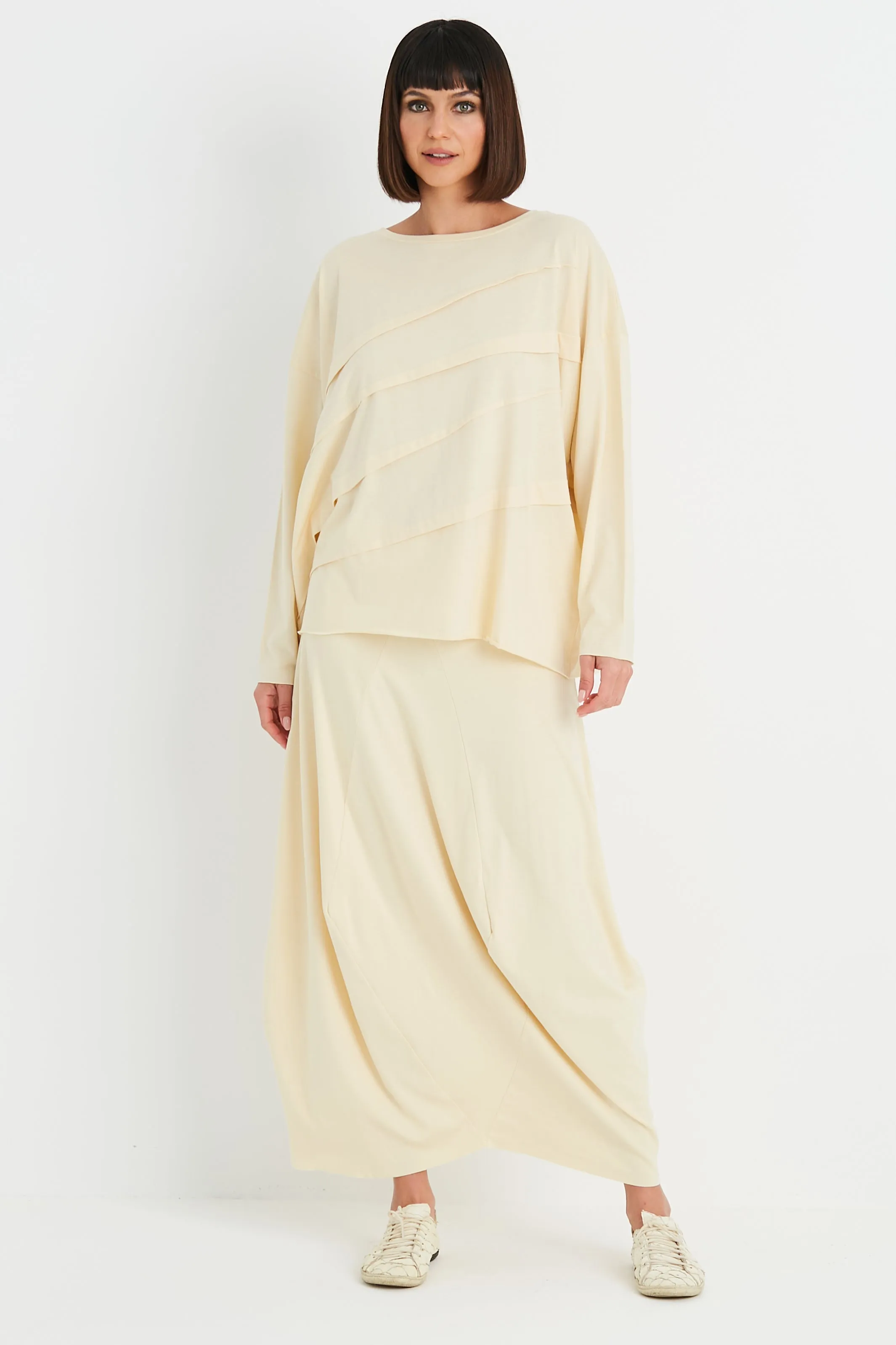 Pima Cotton Balloon Skirt