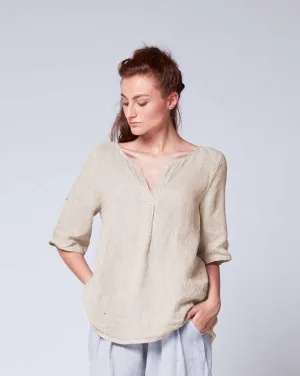 Pinstripe Popover Tunic