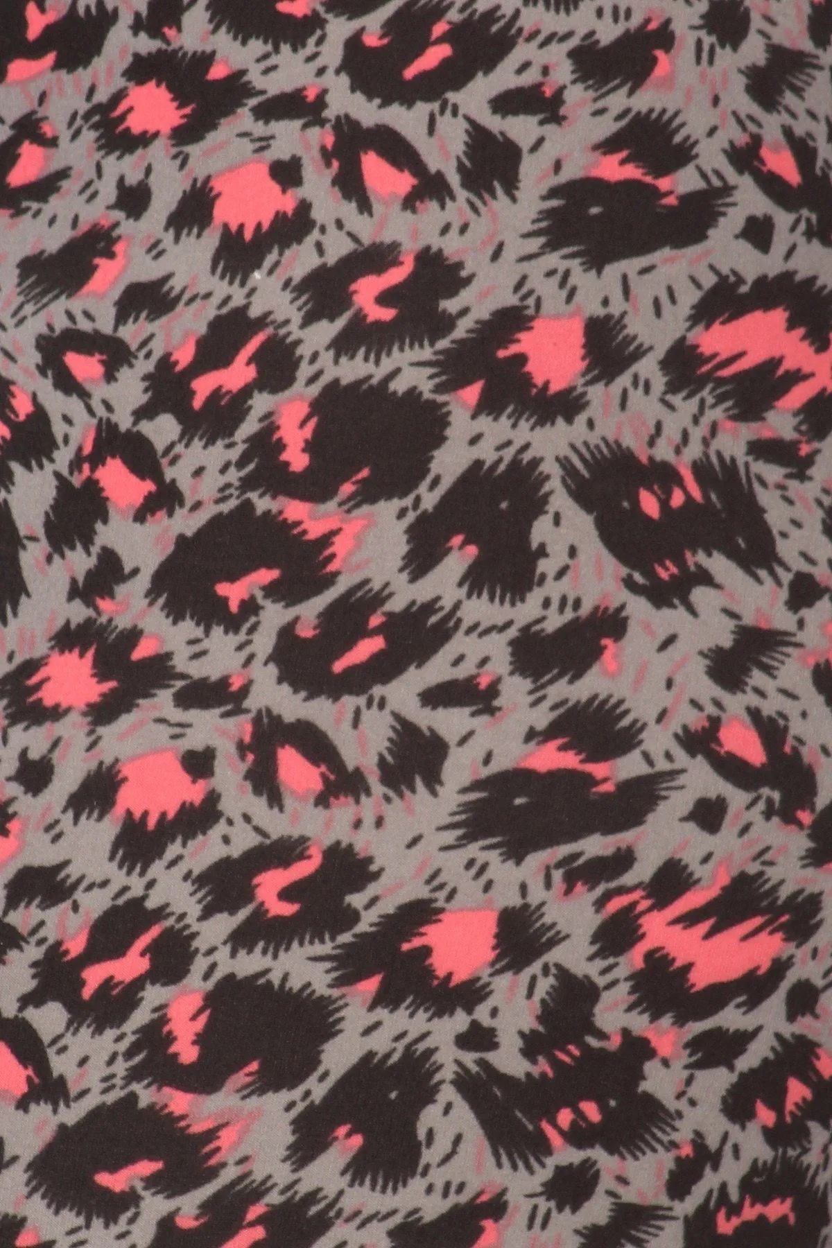 Plus Size Cheetah Printed Knit Legging With Elastic Waistband, And High Waist Fit.