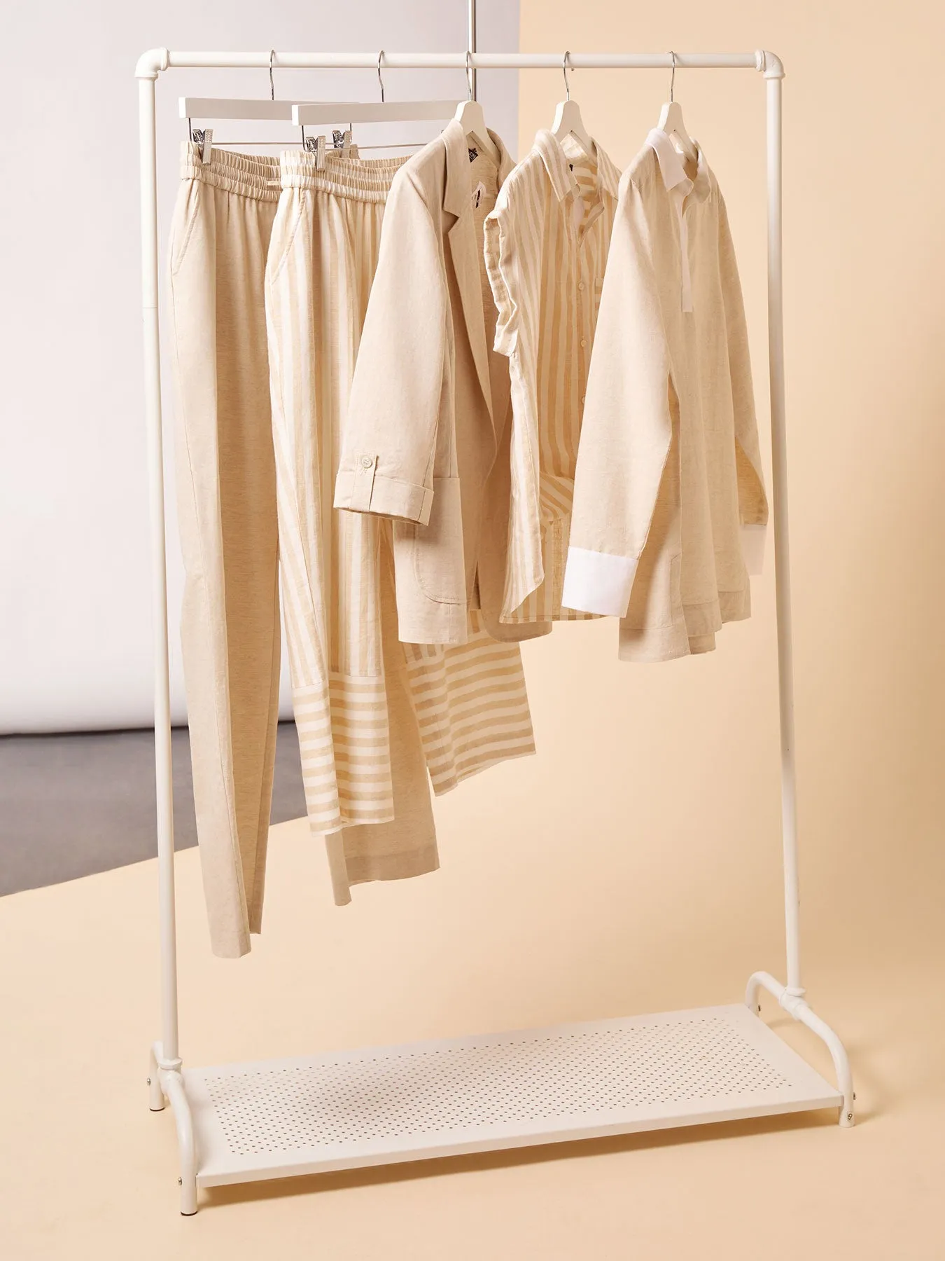 Plus Size Solid Linen Popover Tunic
