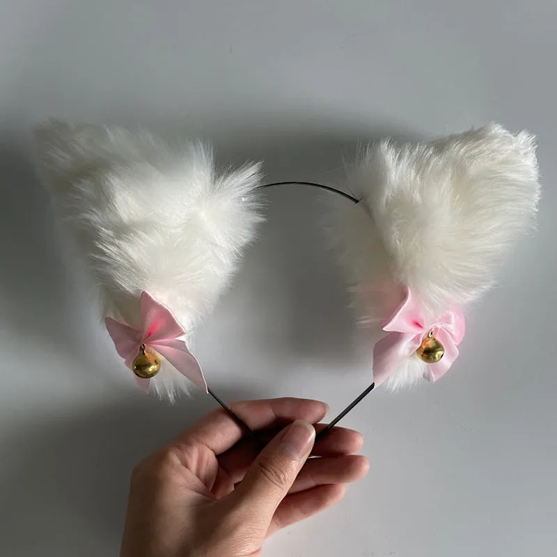 Plush Cute Cat  Ears Headband