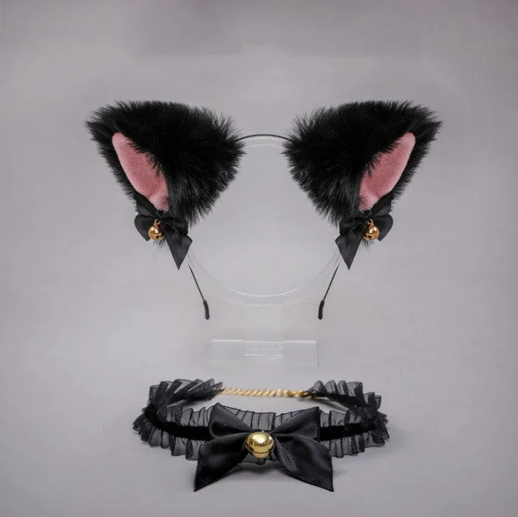 Plush Cute Cat  Ears Headband